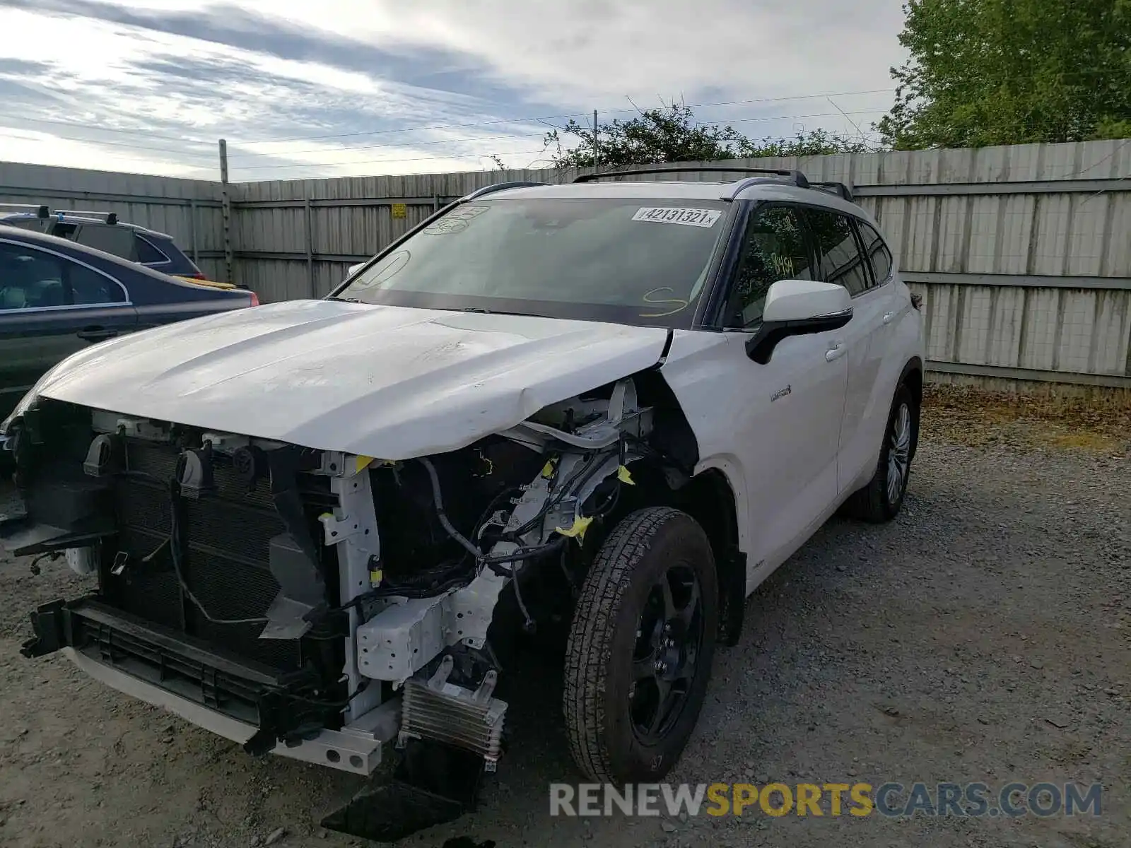 2 Photograph of a damaged car 5TDEBRCH6MS022500 TOYOTA HIGHLANDER 2021