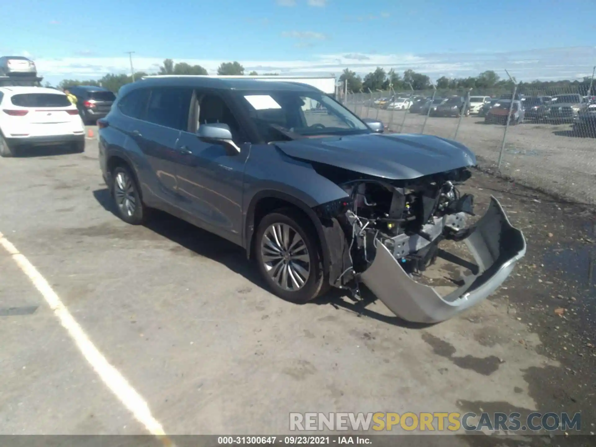 1 Photograph of a damaged car 5TDEBRCH6MS026434 TOYOTA HIGHLANDER 2021