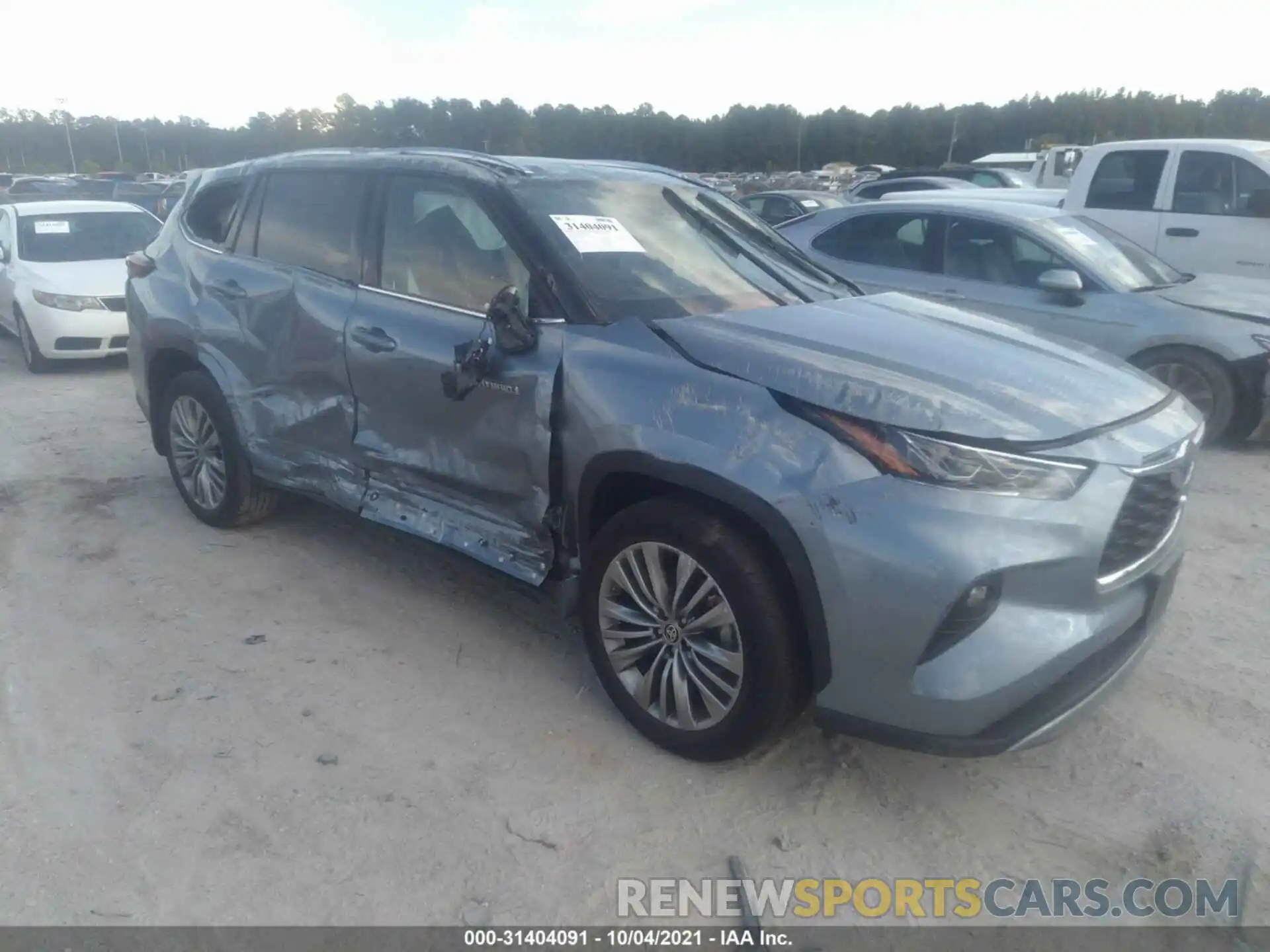 1 Photograph of a damaged car 5TDEBRCH7MS026748 TOYOTA HIGHLANDER 2021