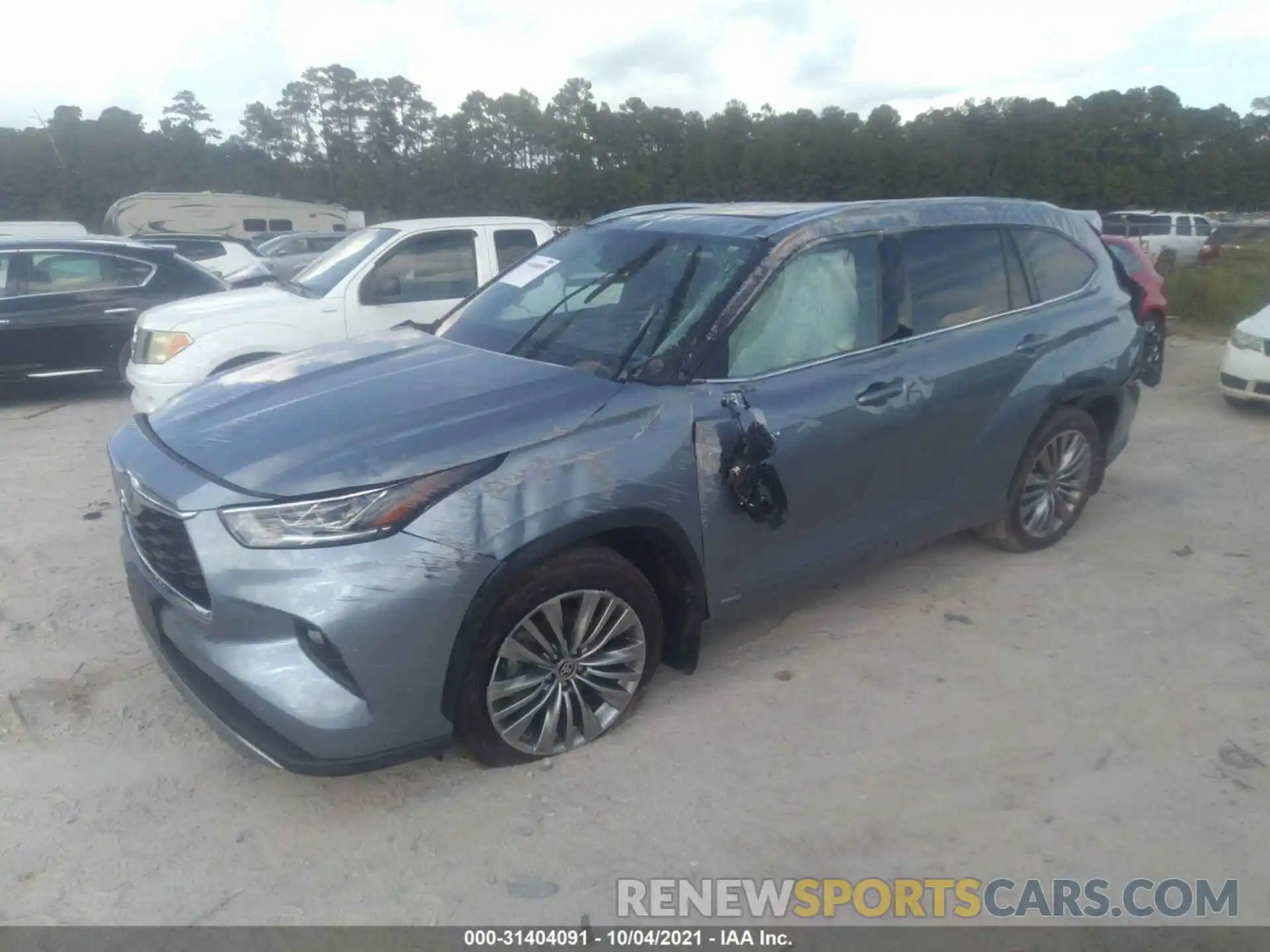 2 Photograph of a damaged car 5TDEBRCH7MS026748 TOYOTA HIGHLANDER 2021