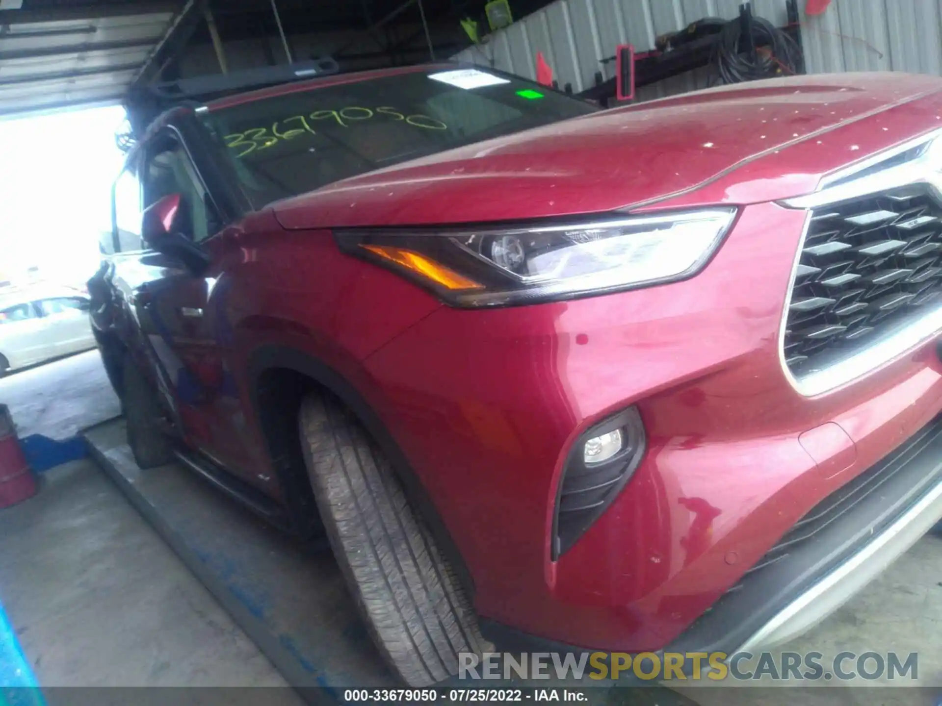 1 Photograph of a damaged car 5TDEBRCH7MS032386 TOYOTA HIGHLANDER 2021