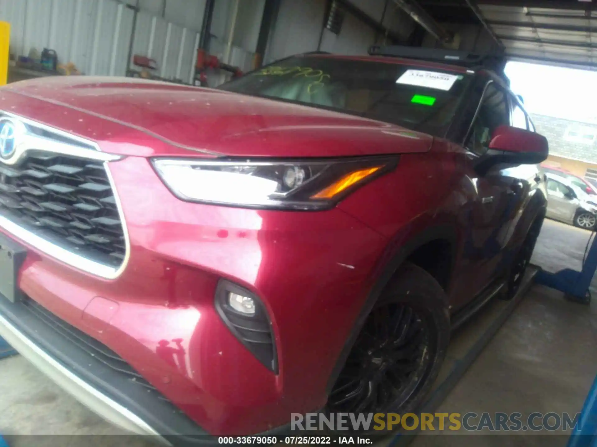 2 Photograph of a damaged car 5TDEBRCH7MS032386 TOYOTA HIGHLANDER 2021