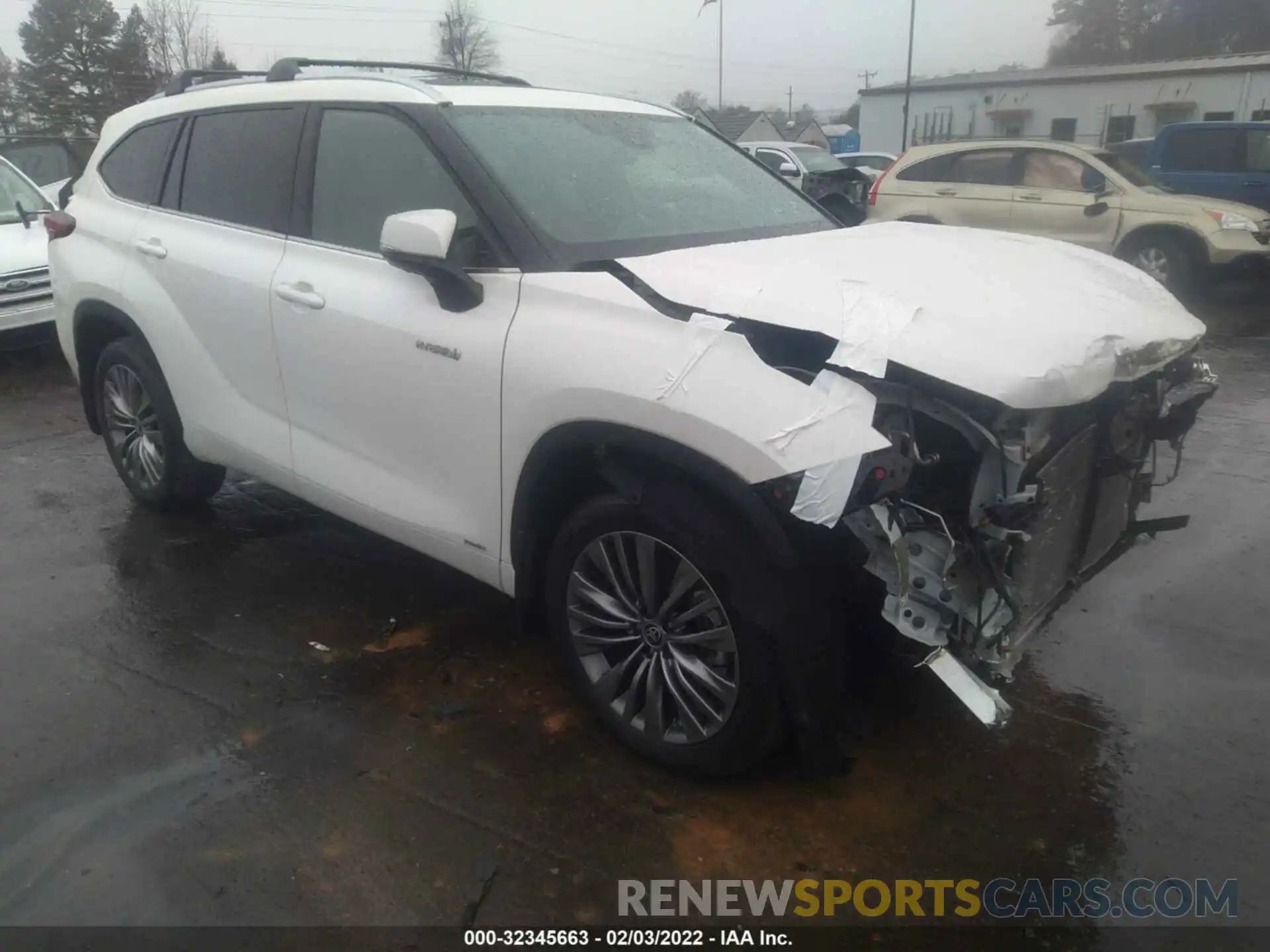 1 Photograph of a damaged car 5TDEBRCH7MS047292 TOYOTA HIGHLANDER 2021