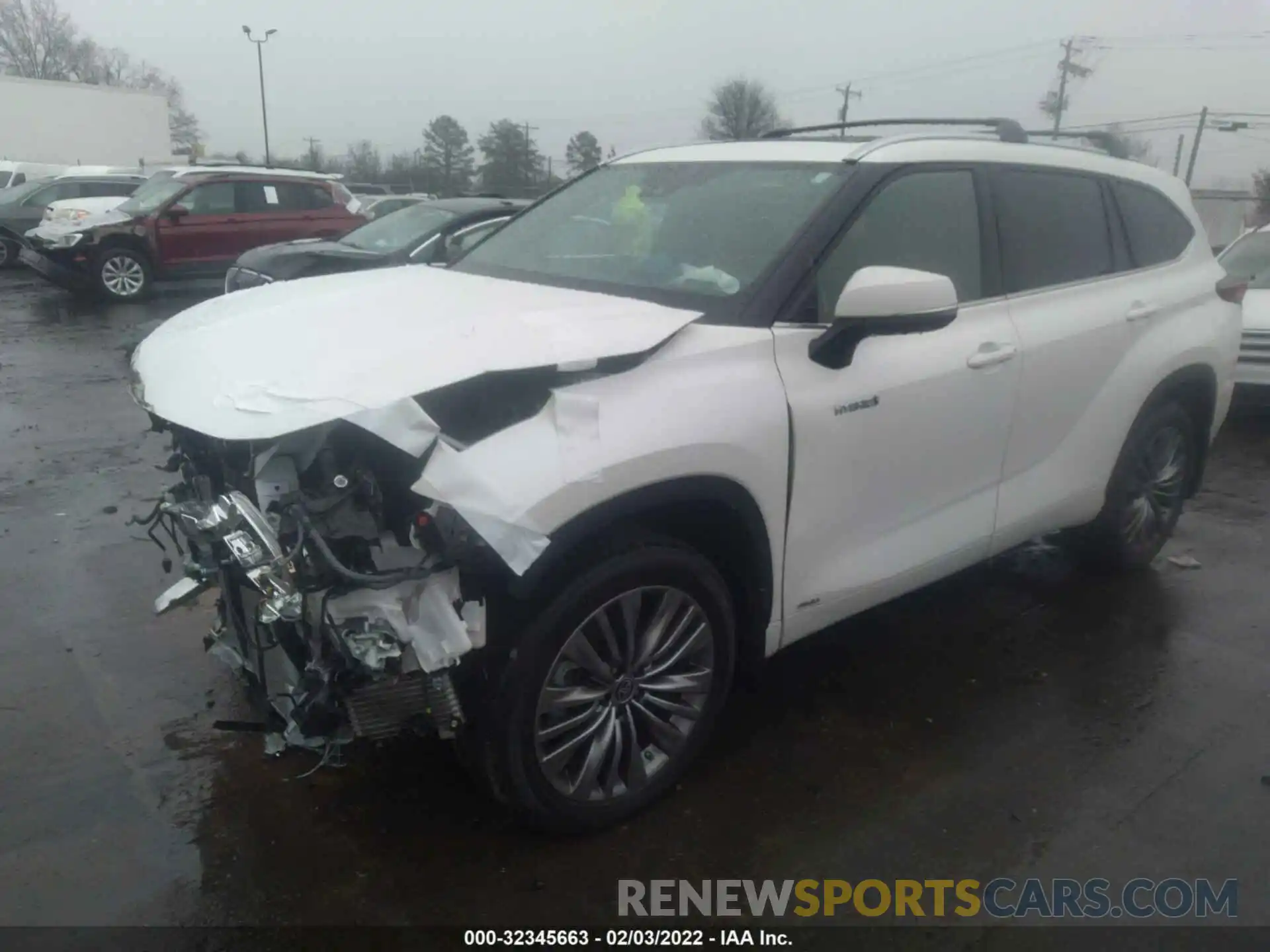 2 Photograph of a damaged car 5TDEBRCH7MS047292 TOYOTA HIGHLANDER 2021