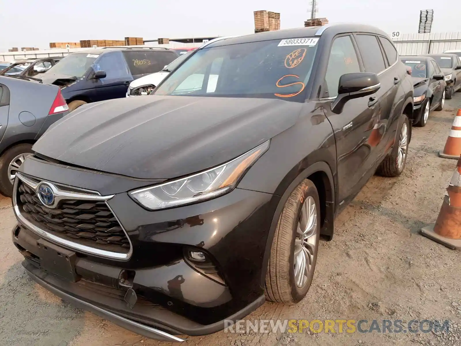 2 Photograph of a damaged car 5TDEBRCH8MS026788 TOYOTA HIGHLANDER 2021