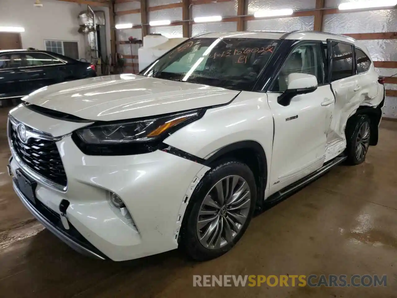 2 Photograph of a damaged car 5TDEBRCH9MS016674 TOYOTA HIGHLANDER 2021