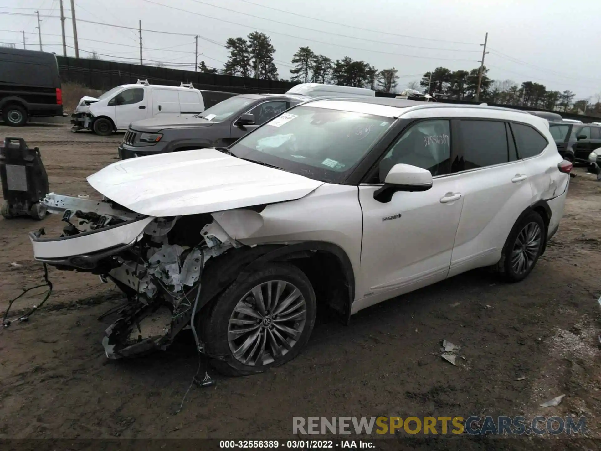 2 Photograph of a damaged car 5TDEBRCH9MS058763 TOYOTA HIGHLANDER 2021