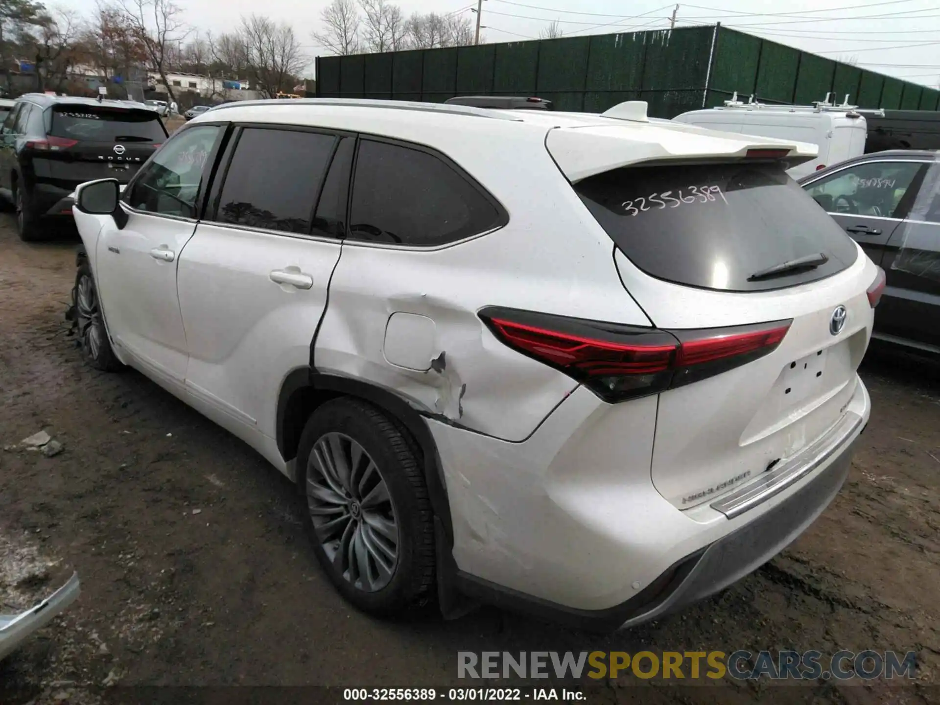 3 Фотография поврежденного автомобиля 5TDEBRCH9MS058763 TOYOTA HIGHLANDER 2021