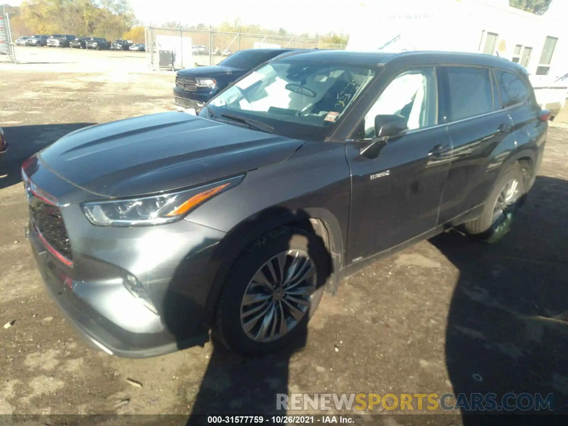 2 Photograph of a damaged car 5TDEBRCHXMS020975 TOYOTA HIGHLANDER 2021