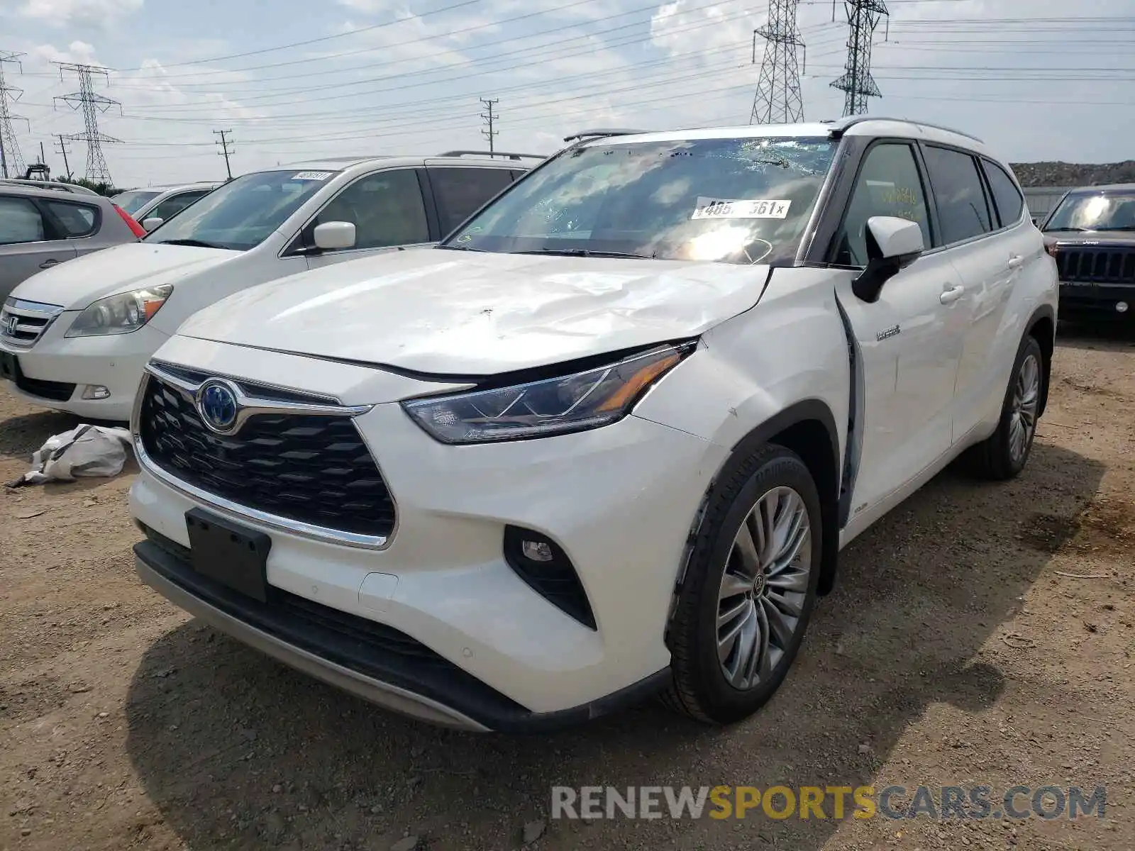 2 Photograph of a damaged car 5TDEBRCHXMS023293 TOYOTA HIGHLANDER 2021