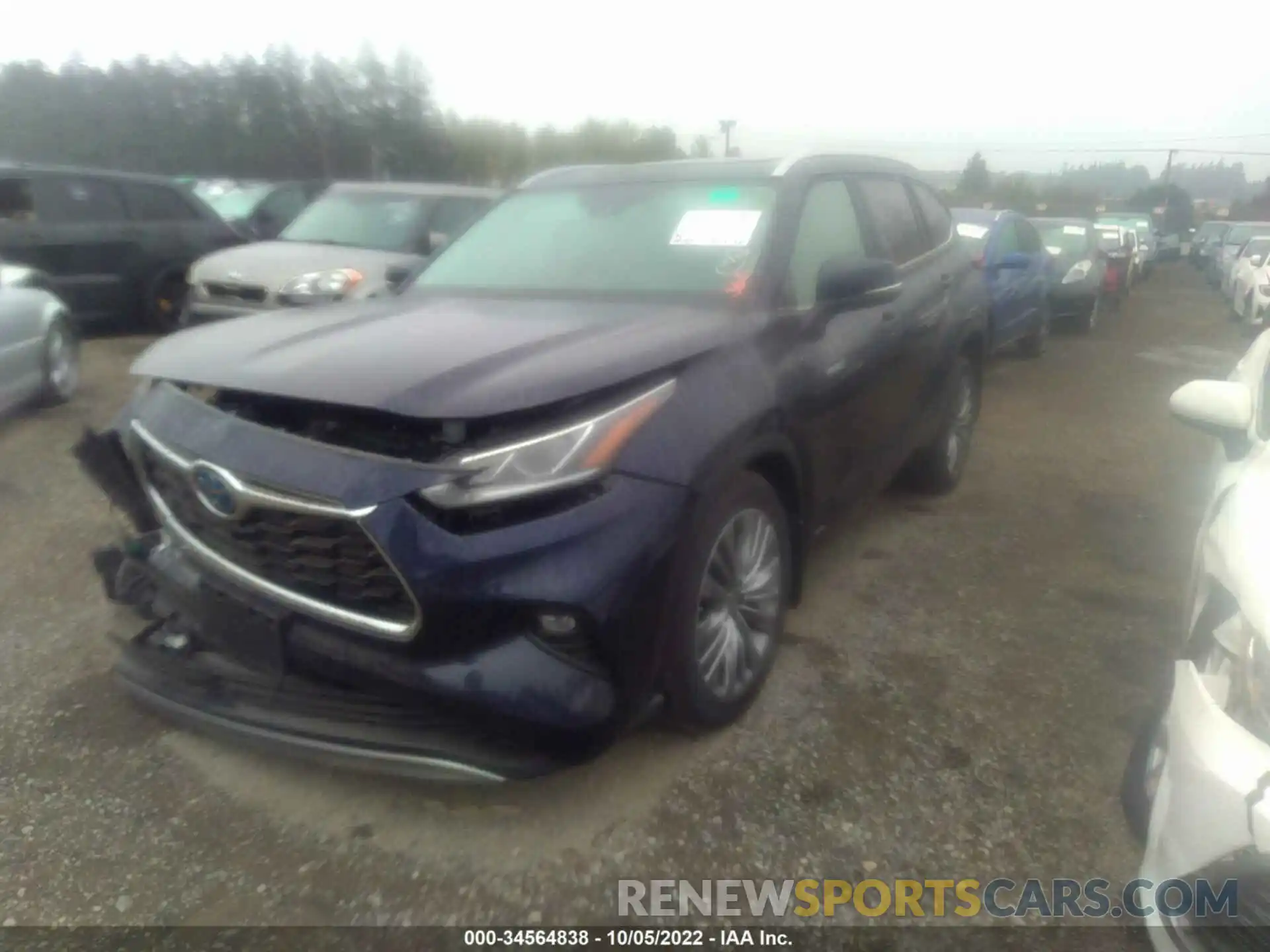 2 Photograph of a damaged car 5TDEBRCHXMS055712 TOYOTA HIGHLANDER 2021