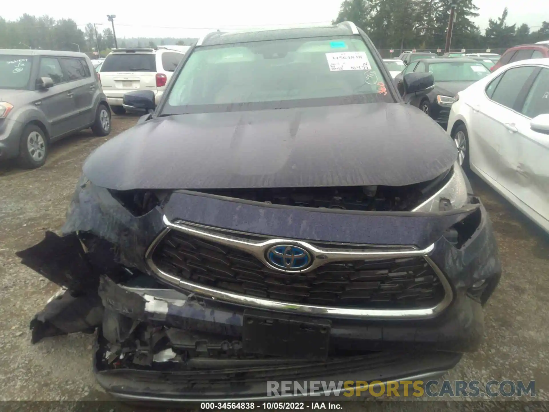 6 Photograph of a damaged car 5TDEBRCHXMS055712 TOYOTA HIGHLANDER 2021