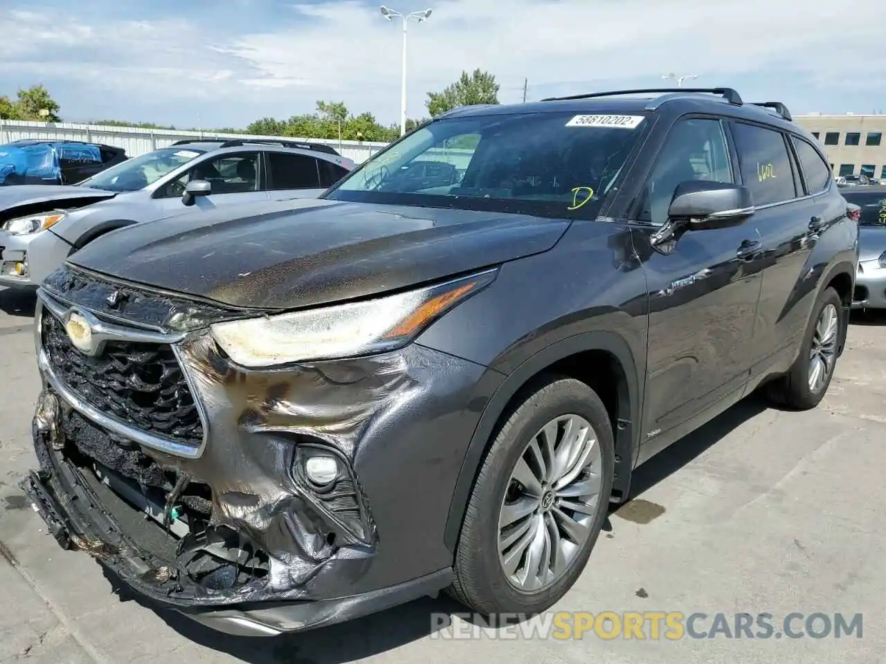 2 Photograph of a damaged car 5TDEBRCHXMS068296 TOYOTA HIGHLANDER 2021