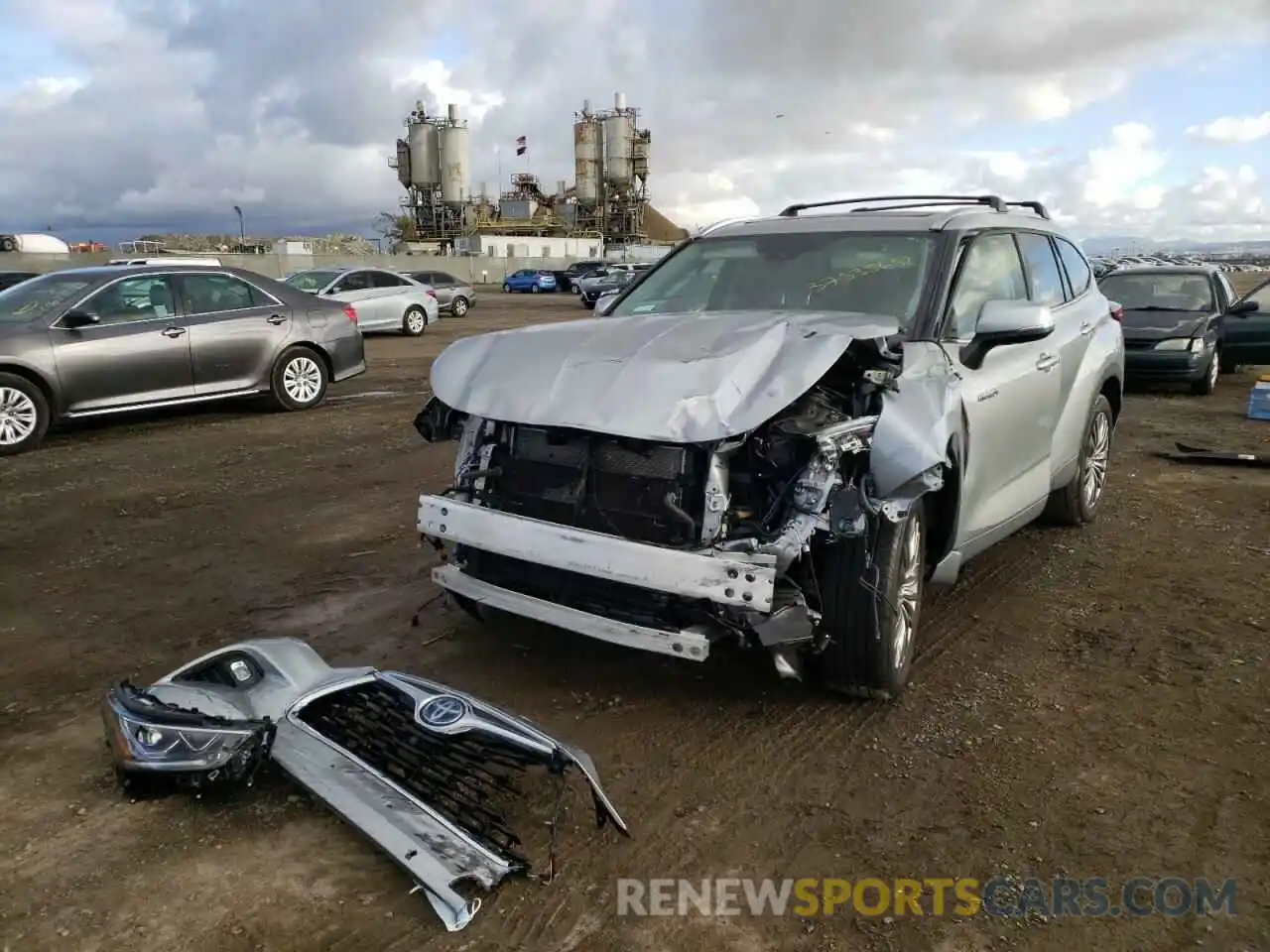 2 Photograph of a damaged car 5TDFARAH0MS007677 TOYOTA HIGHLANDER 2021