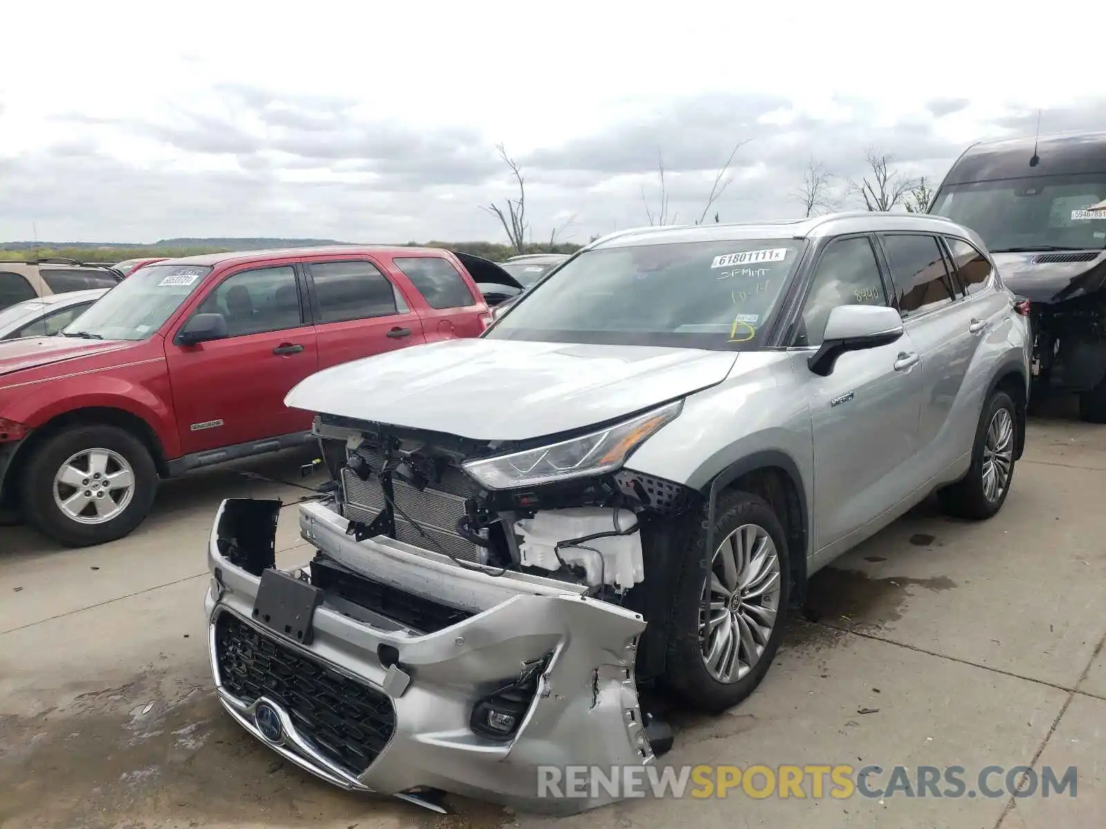 2 Photograph of a damaged car 5TDFARAH2MS009320 TOYOTA HIGHLANDER 2021