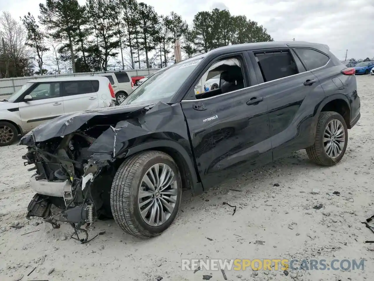 1 Photograph of a damaged car 5TDFARAH7MS006347 TOYOTA HIGHLANDER 2021