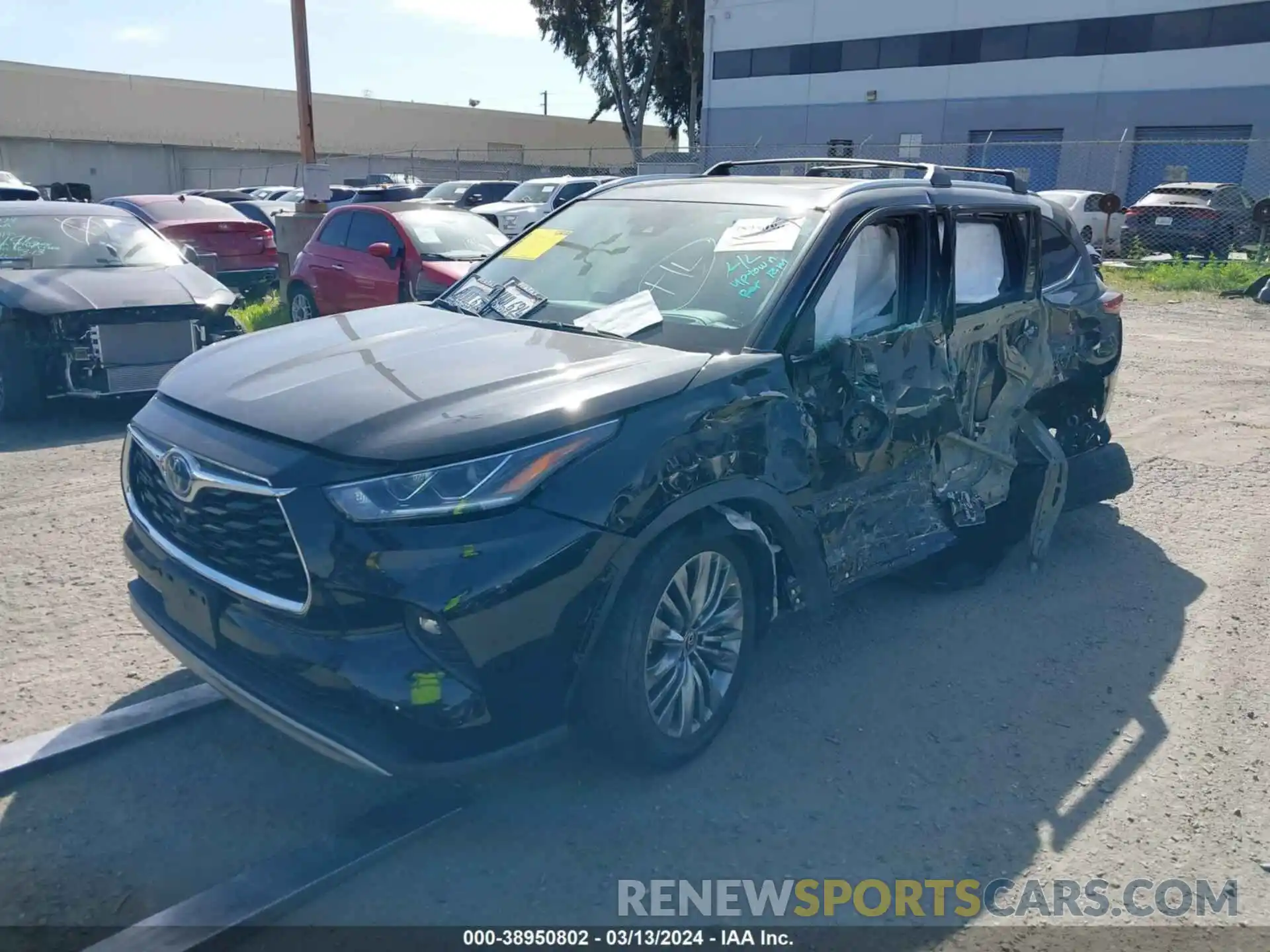 2 Photograph of a damaged car 5TDFARAH8MS007023 TOYOTA HIGHLANDER 2021