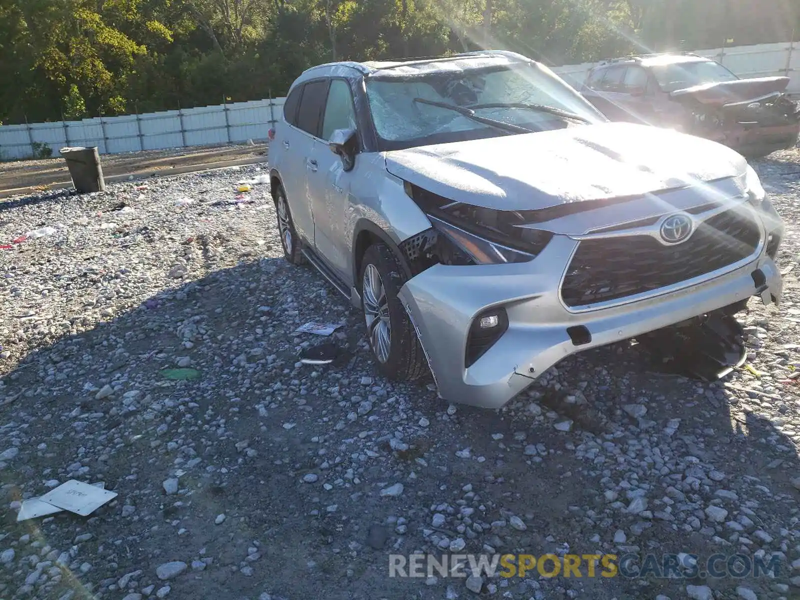 1 Photograph of a damaged car 5TDFARAHXMS005502 TOYOTA HIGHLANDER 2021