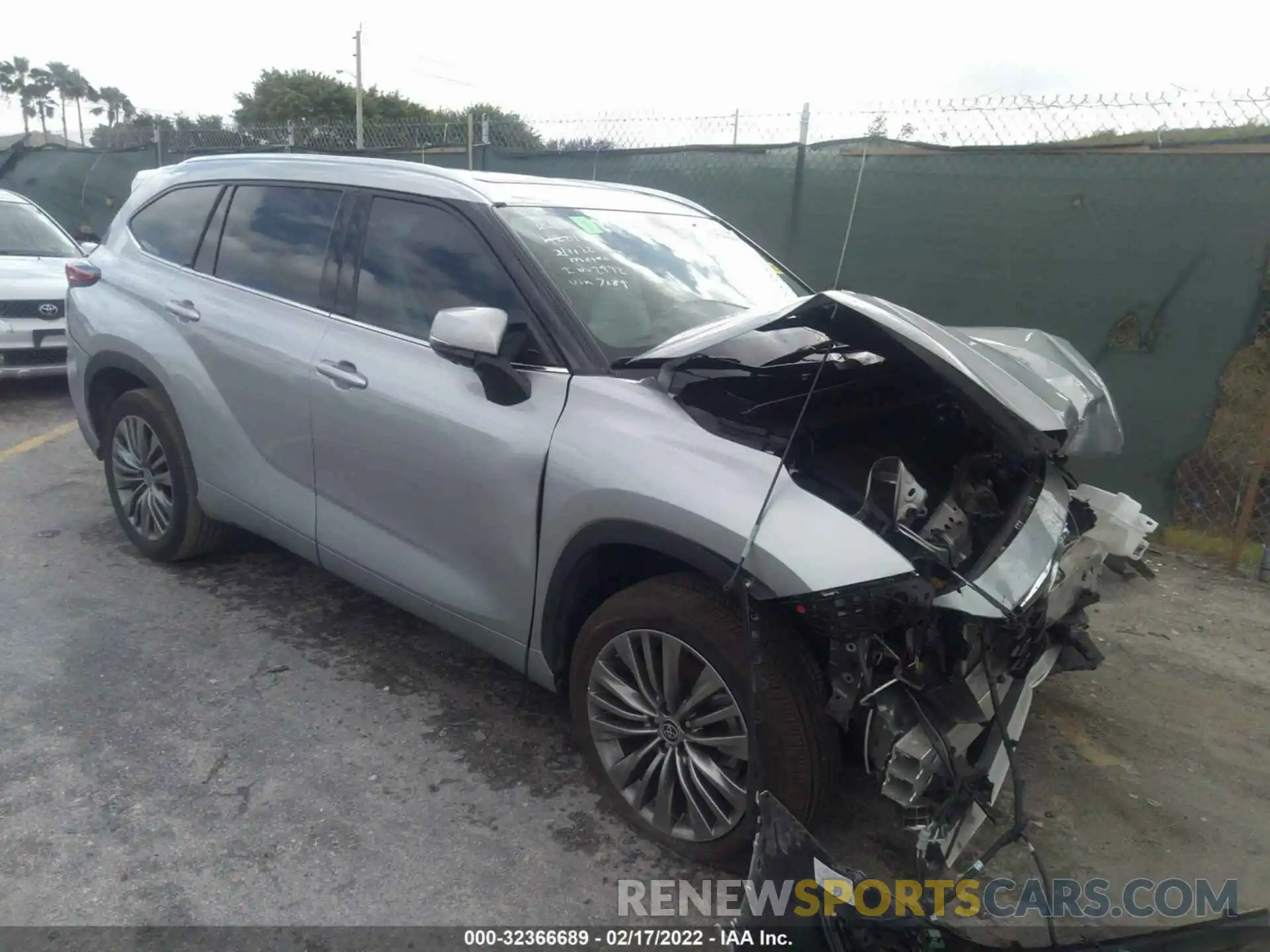 1 Photograph of a damaged car 5TDFZRAH0MS067189 TOYOTA HIGHLANDER 2021