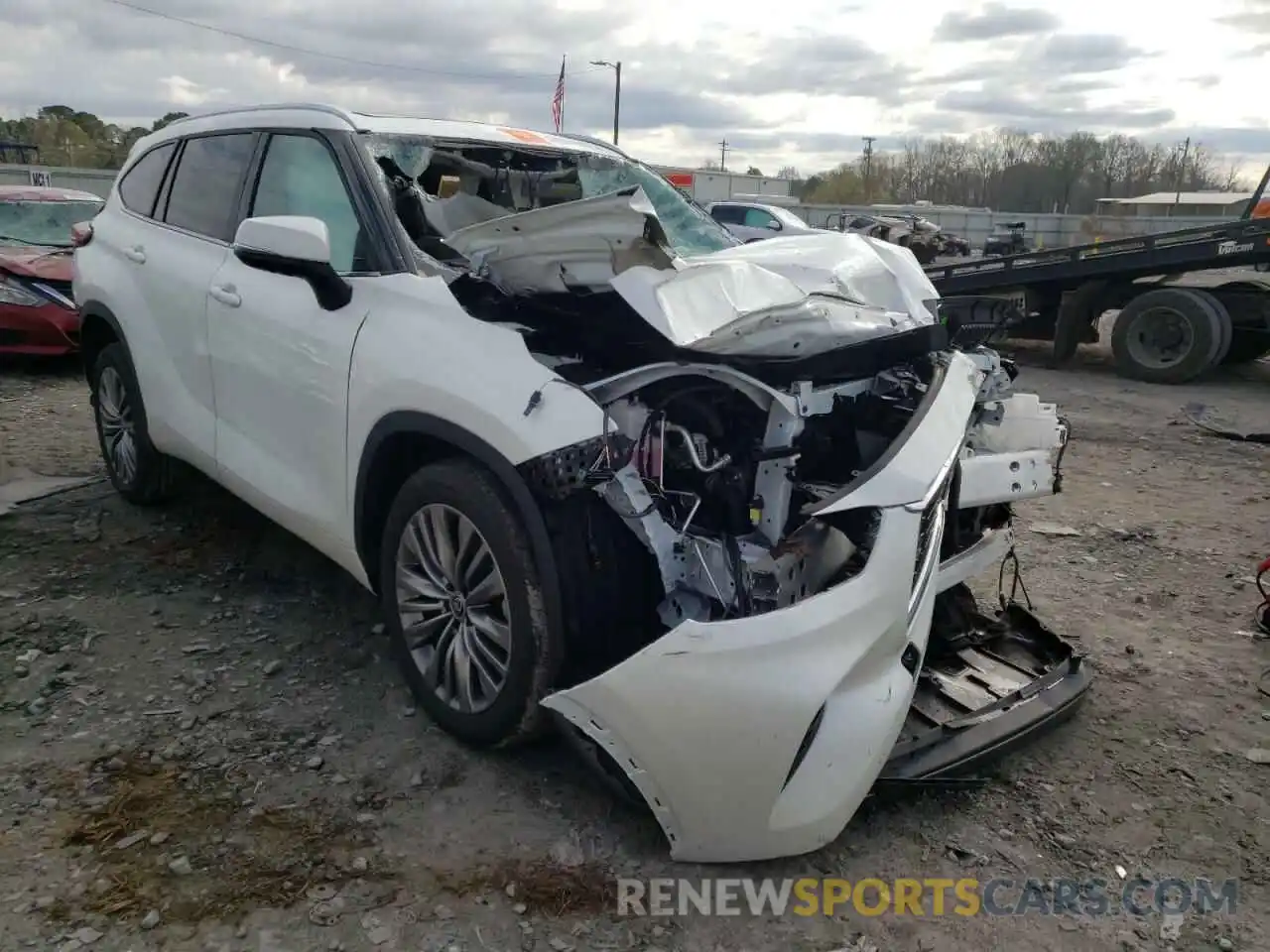 1 Photograph of a damaged car 5TDFZRAH2MS072068 TOYOTA HIGHLANDER 2021