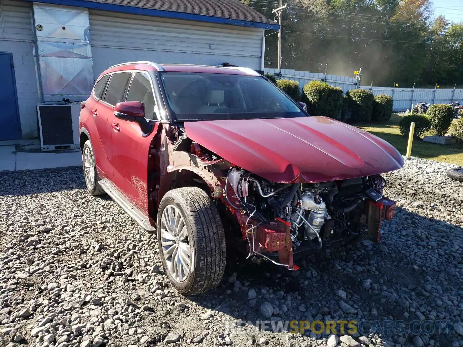 1 Photograph of a damaged car 5TDFZRAH2MS072829 TOYOTA HIGHLANDER 2021