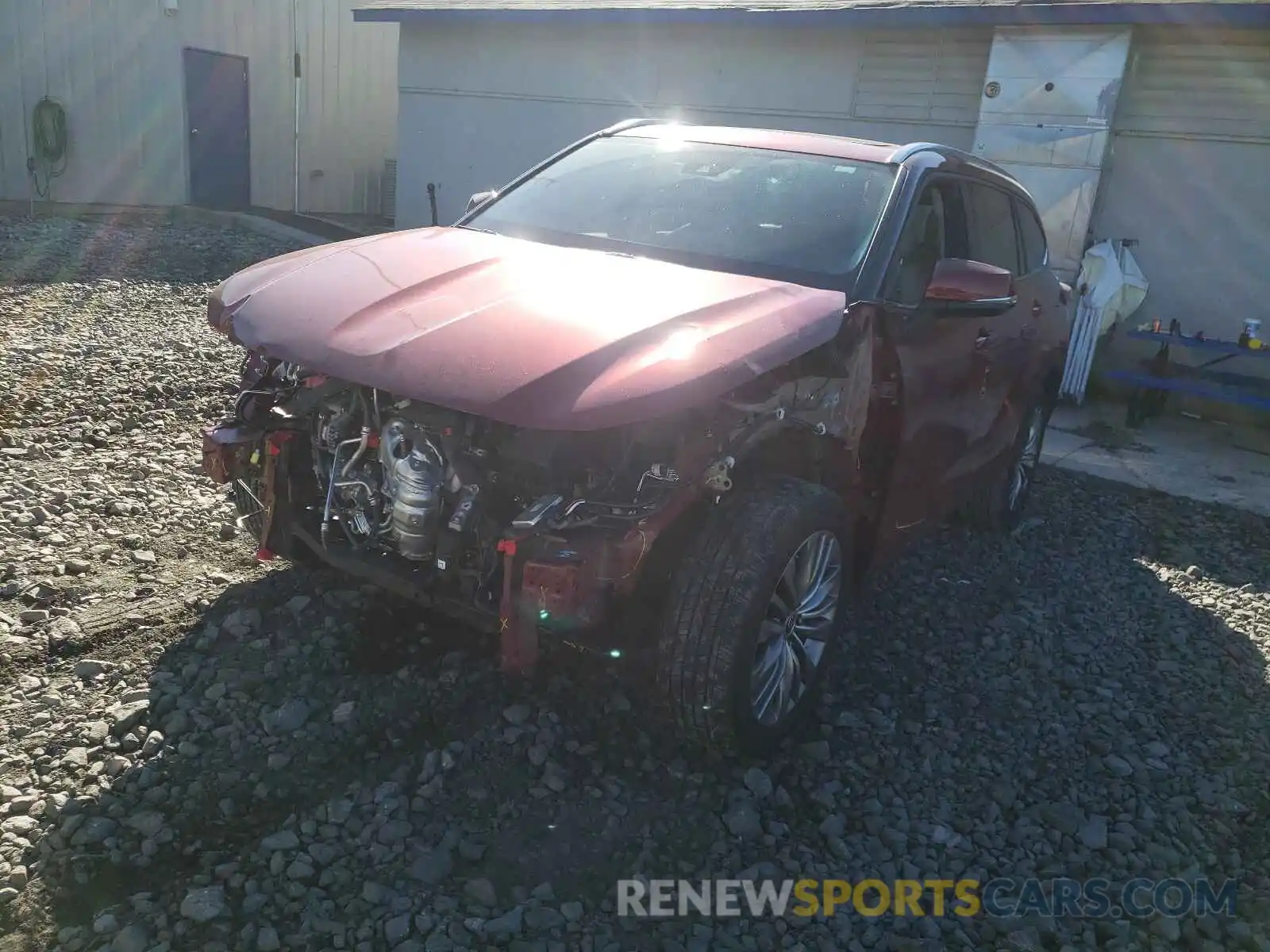 2 Photograph of a damaged car 5TDFZRAH2MS072829 TOYOTA HIGHLANDER 2021