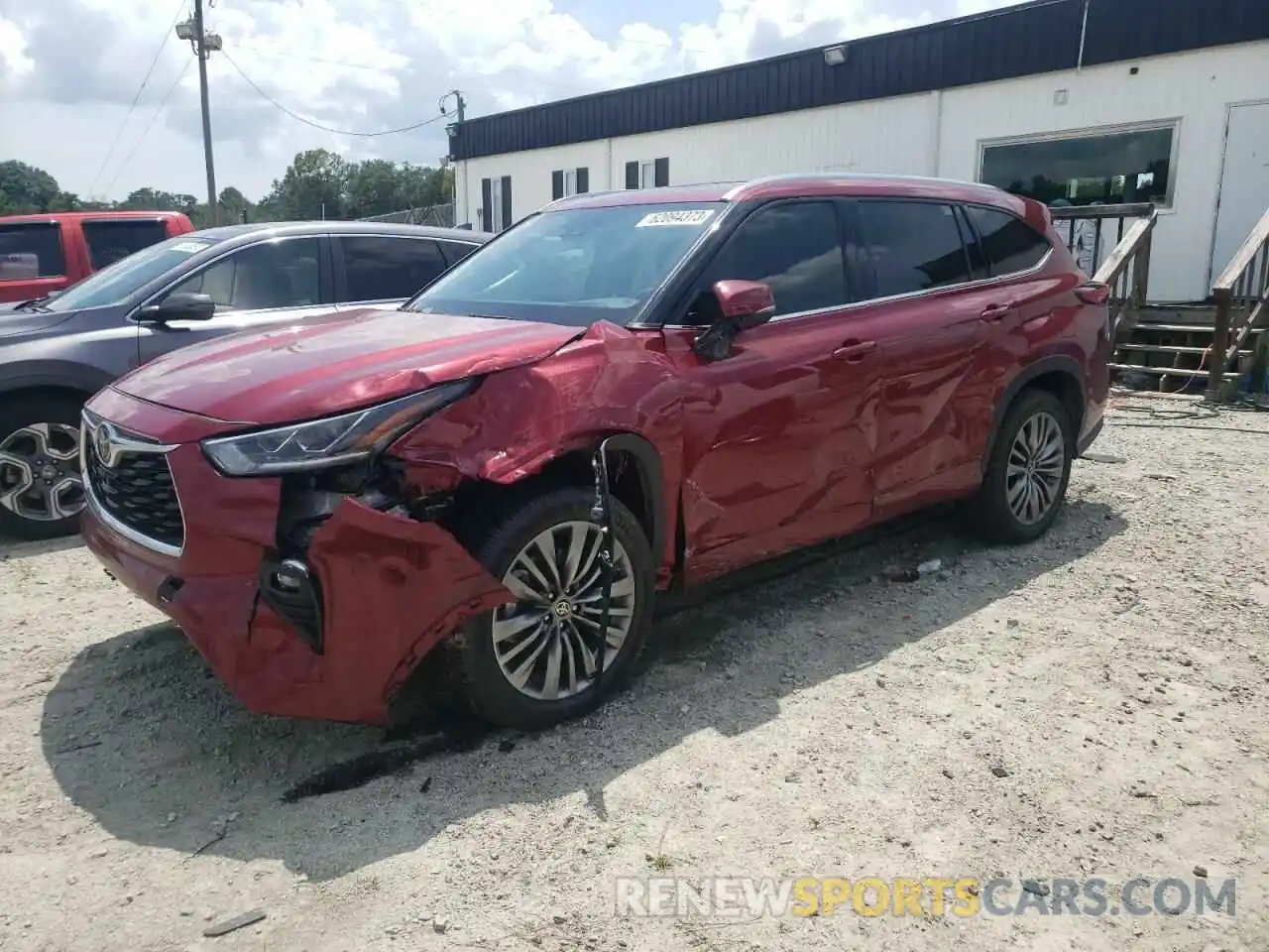 1 Photograph of a damaged car 5TDFZRAH3MS036390 TOYOTA HIGHLANDER 2021