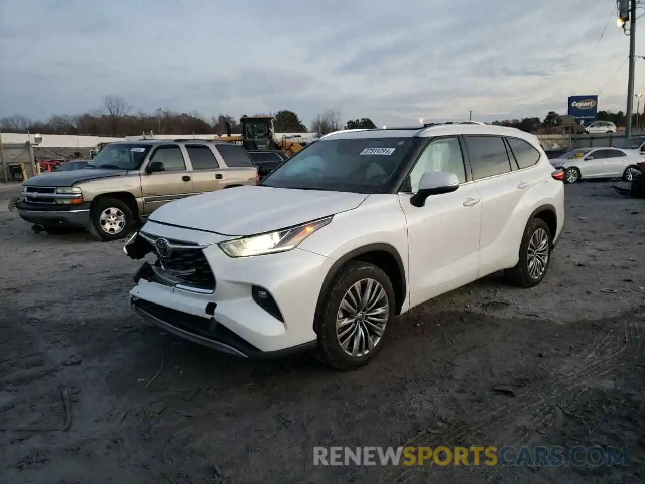 2 Photograph of a damaged car 5TDFZRAH3MS046630 TOYOTA HIGHLANDER 2021