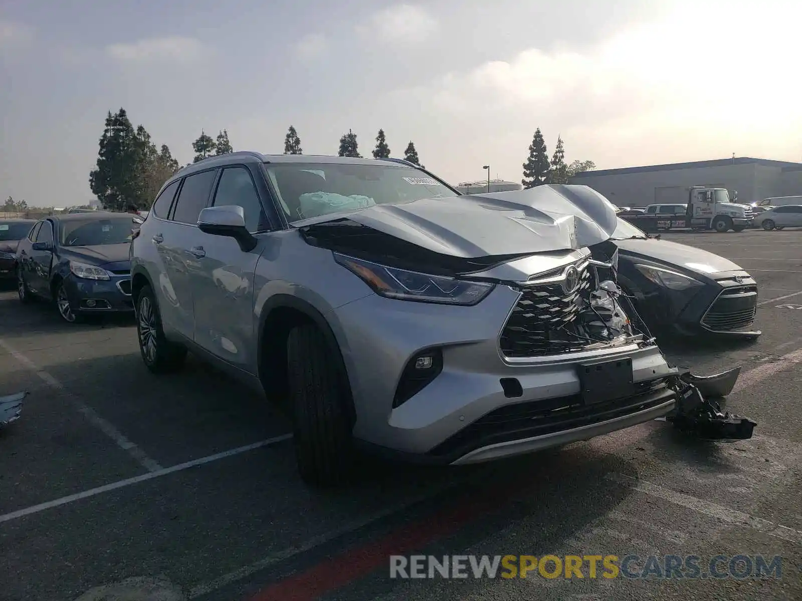 1 Photograph of a damaged car 5TDFZRAH3MS047728 TOYOTA HIGHLANDER 2021