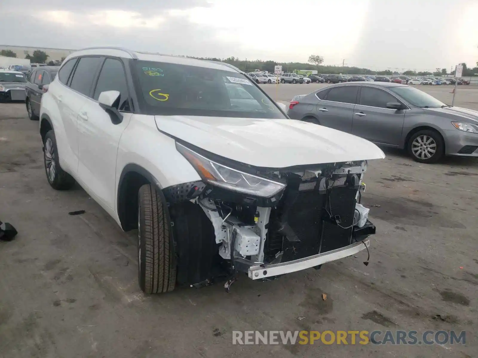 1 Photograph of a damaged car 5TDFZRAH3MS048345 TOYOTA HIGHLANDER 2021