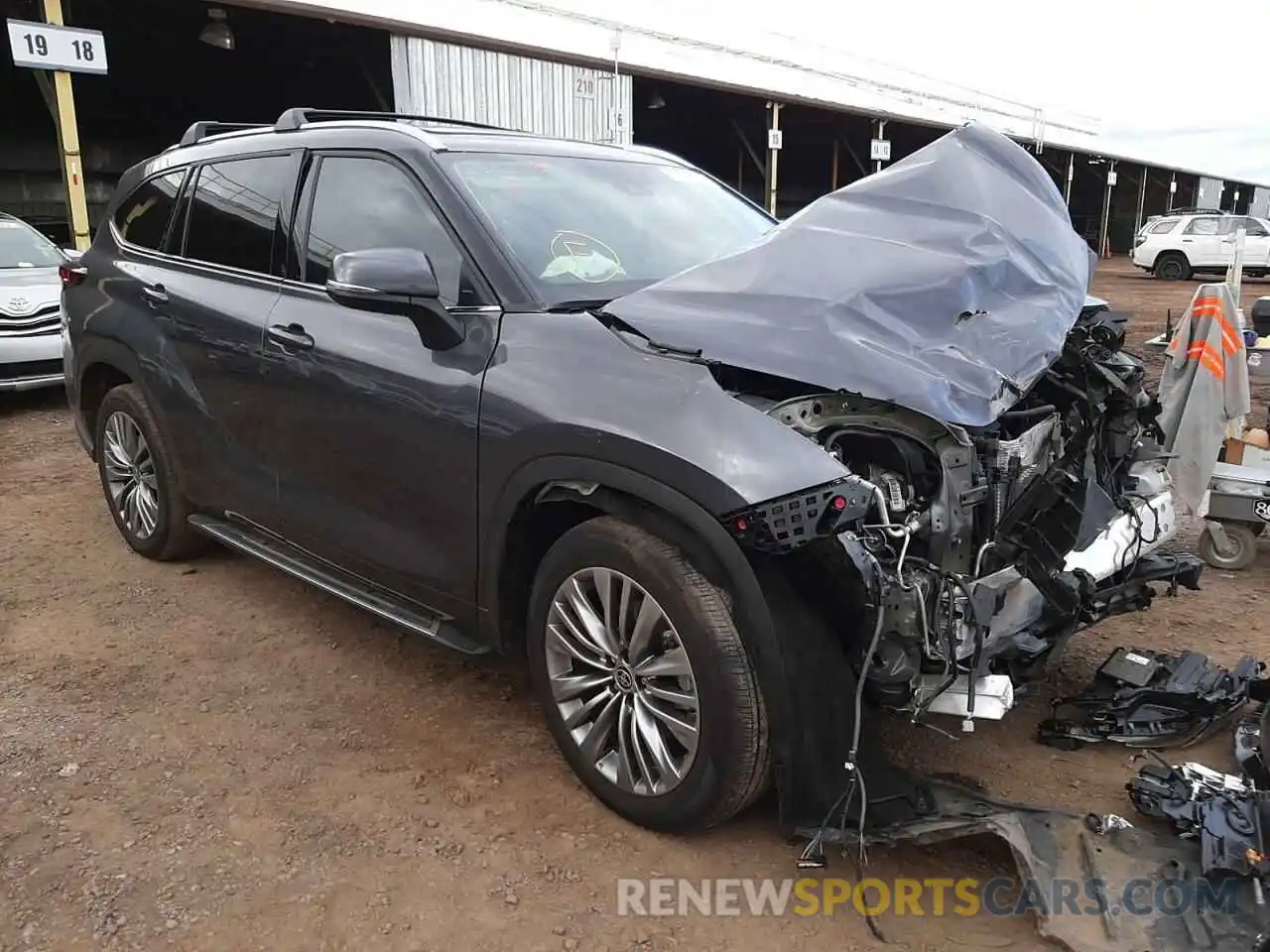 1 Photograph of a damaged car 5TDFZRAH4MS038407 TOYOTA HIGHLANDER 2021