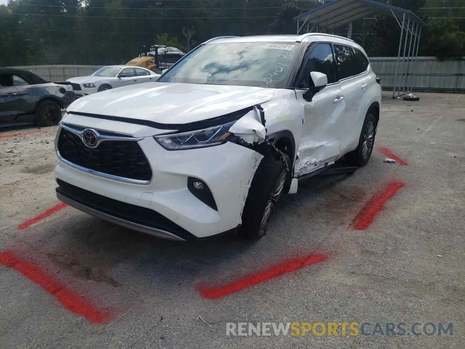 2 Photograph of a damaged car 5TDFZRAH5MS065860 TOYOTA HIGHLANDER 2021