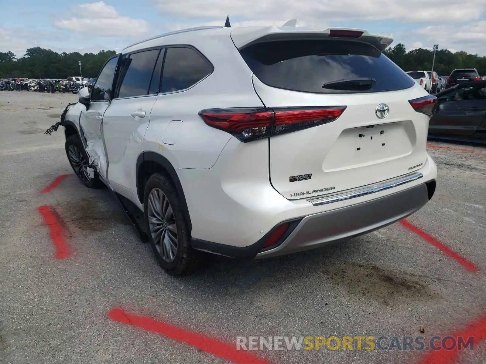 3 Photograph of a damaged car 5TDFZRAH5MS065860 TOYOTA HIGHLANDER 2021