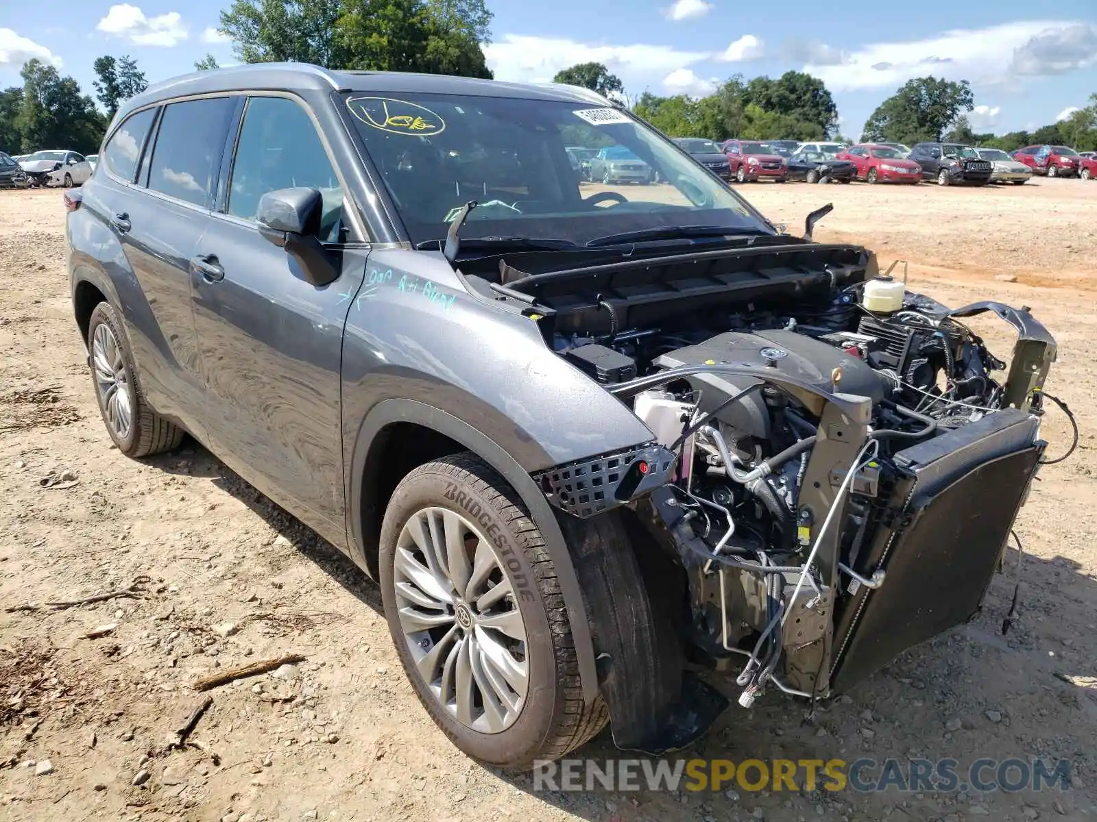 1 Photograph of a damaged car 5TDFZRAH6MS040921 TOYOTA HIGHLANDER 2021