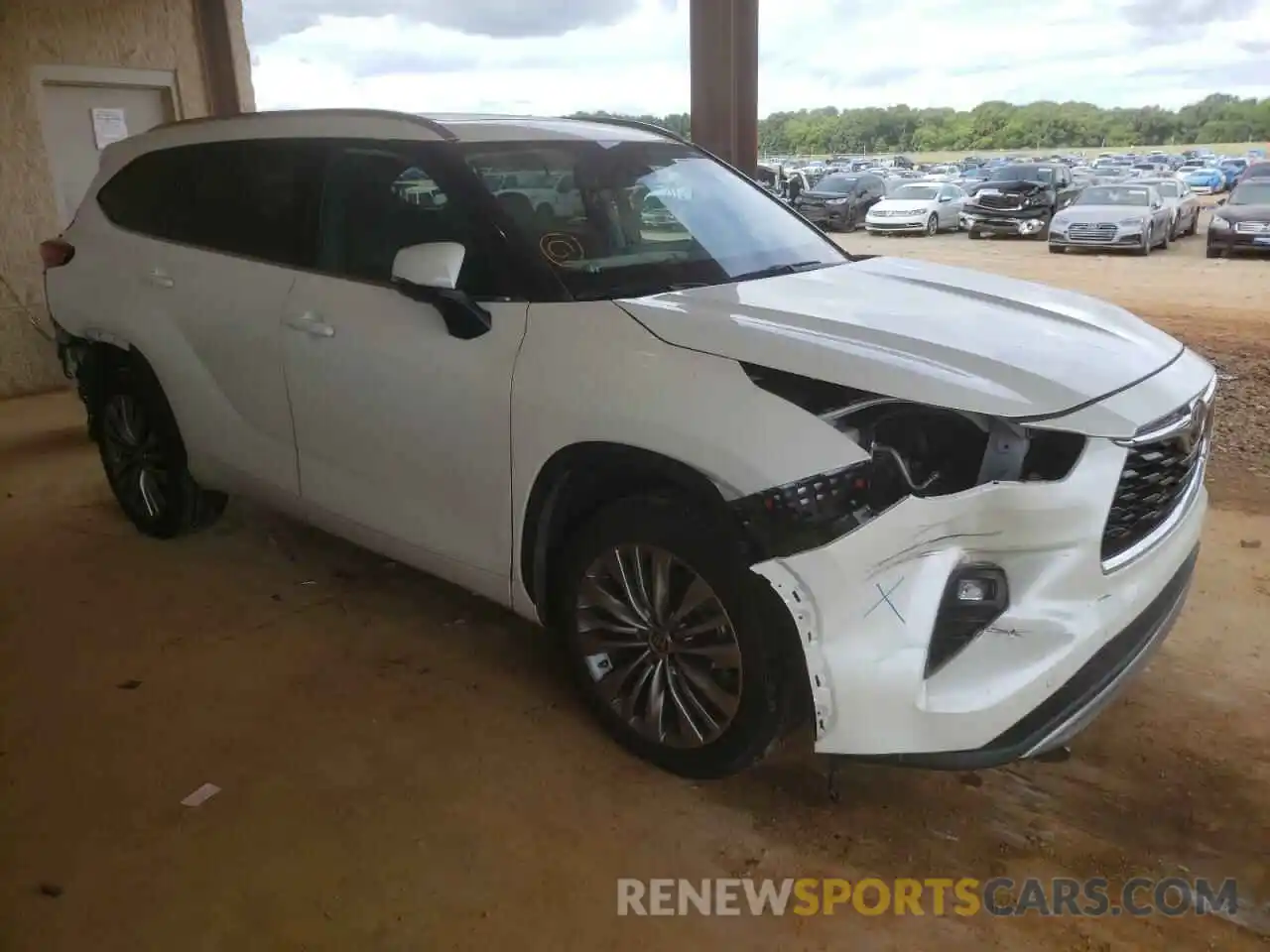 1 Photograph of a damaged car 5TDFZRAH6MS046475 TOYOTA HIGHLANDER 2021