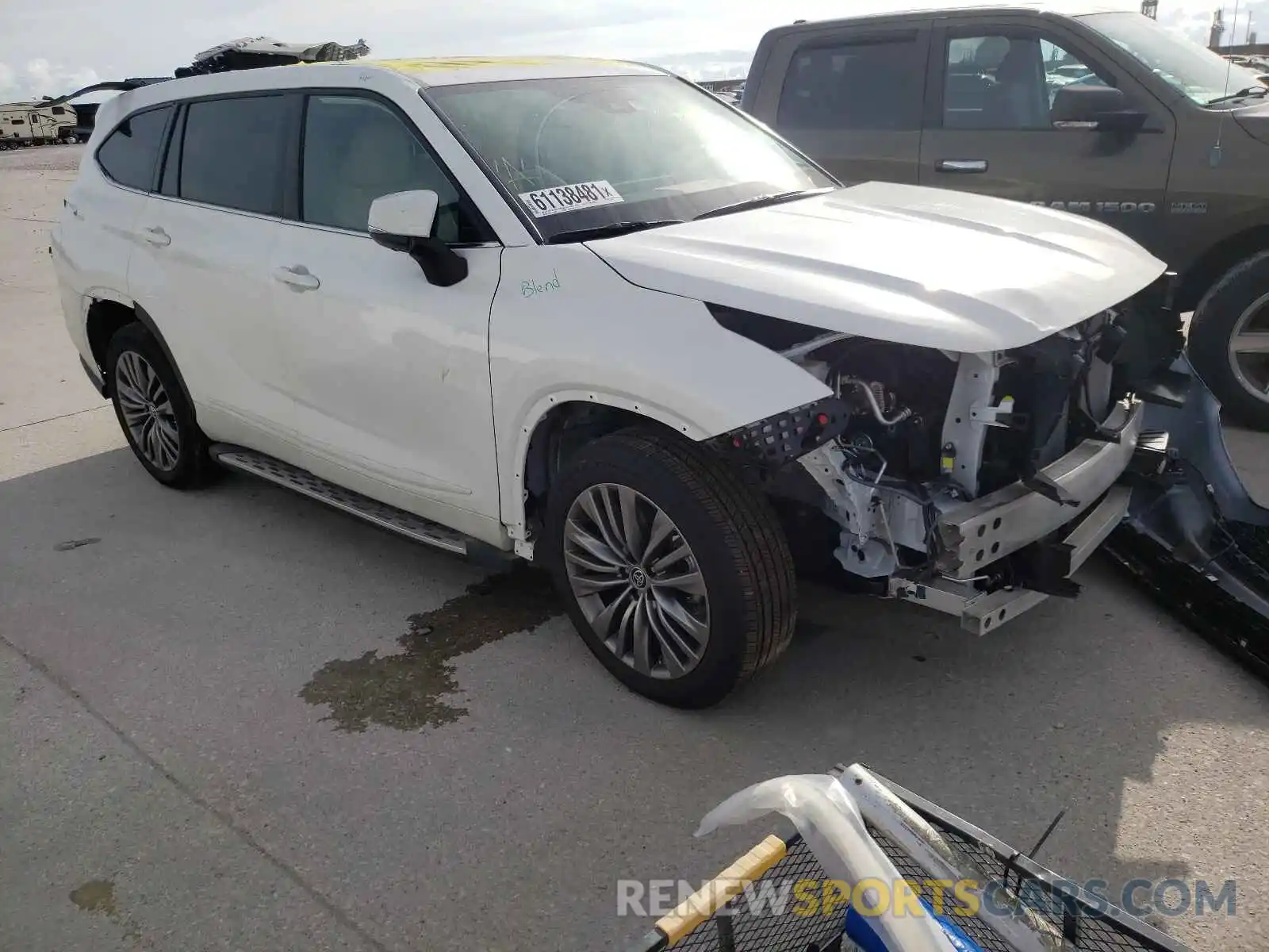 1 Фотография поврежденного автомобиля 5TDFZRAH7MS069151 TOYOTA HIGHLANDER 2021