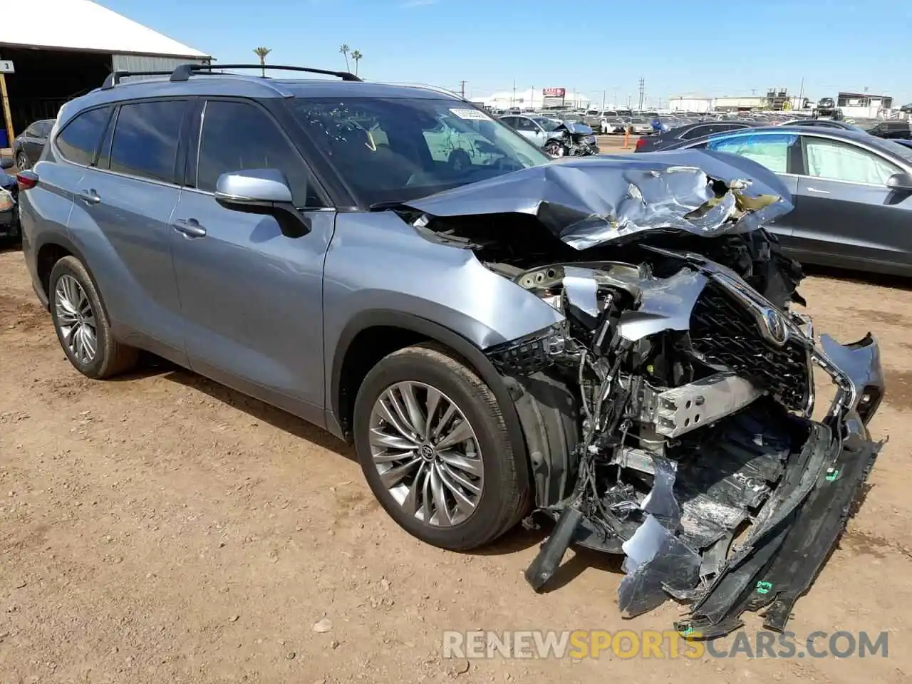 1 Photograph of a damaged car 5TDFZRAH8MS038023 TOYOTA HIGHLANDER 2021