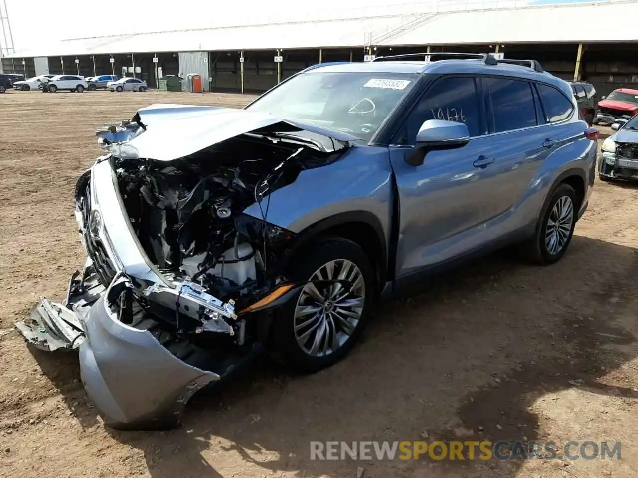 2 Photograph of a damaged car 5TDFZRAH8MS038023 TOYOTA HIGHLANDER 2021