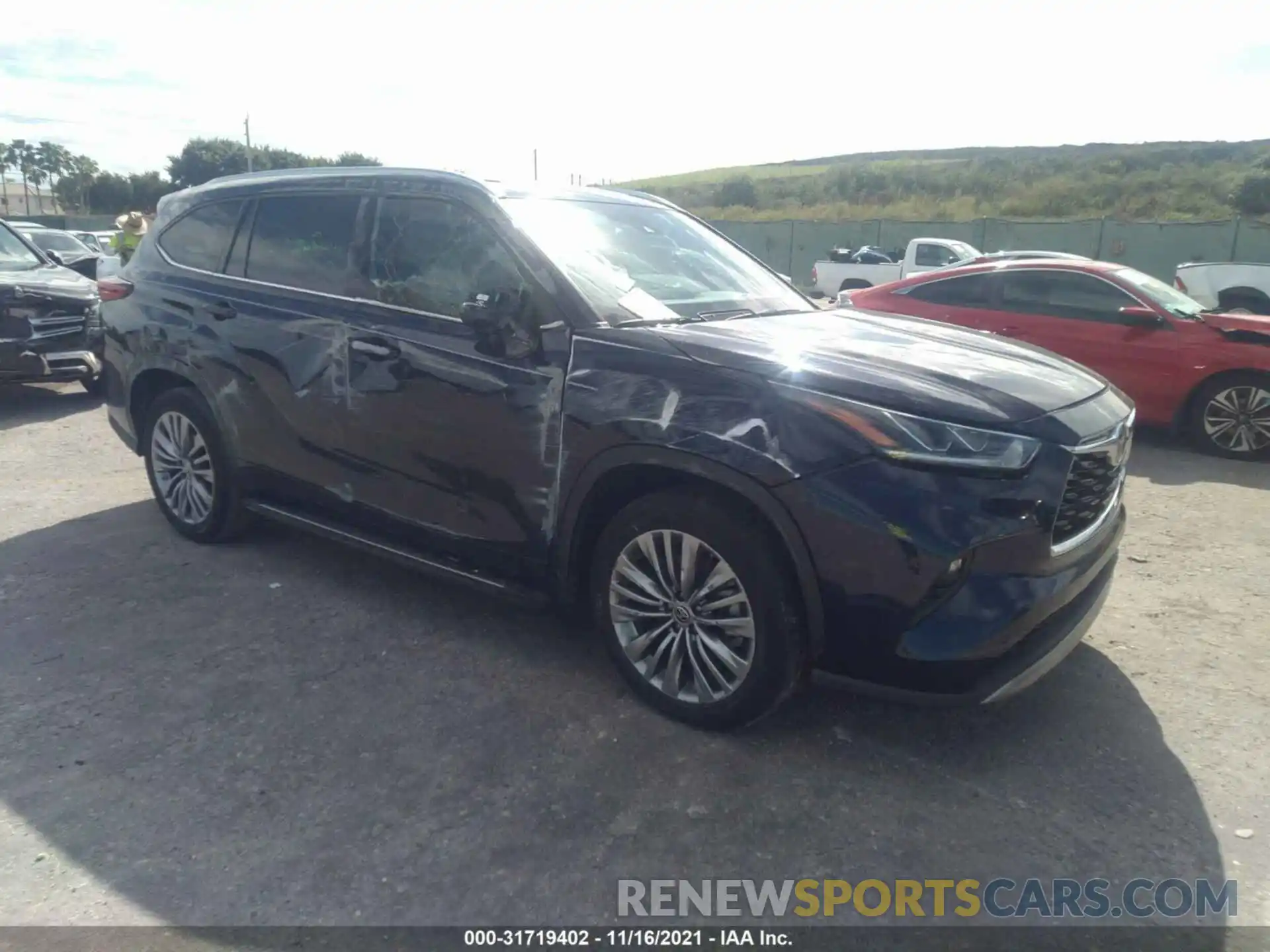 1 Photograph of a damaged car 5TDFZRAH8MS041665 TOYOTA HIGHLANDER 2021