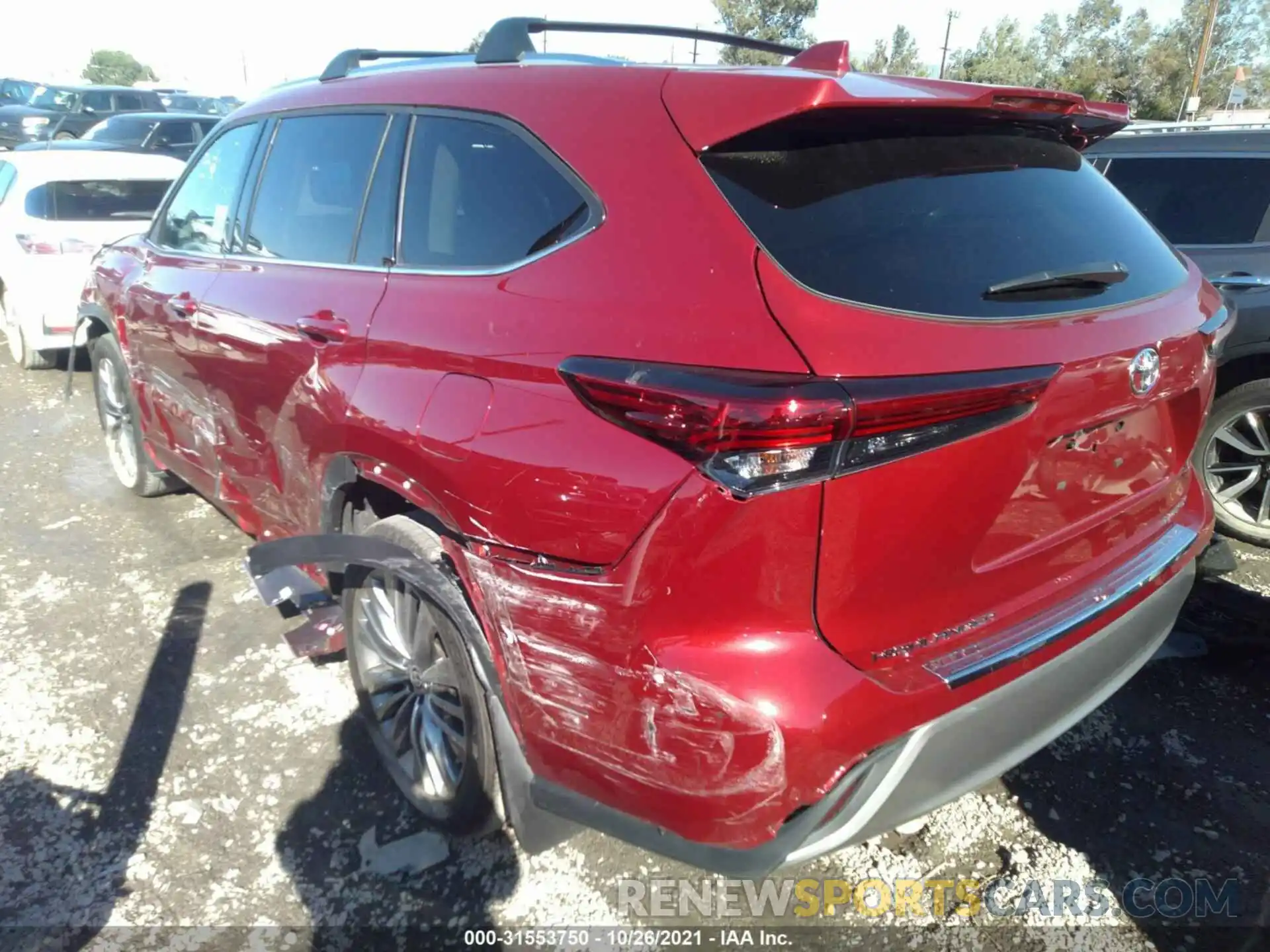 3 Photograph of a damaged car 5TDFZRAH8MS048759 TOYOTA HIGHLANDER 2021