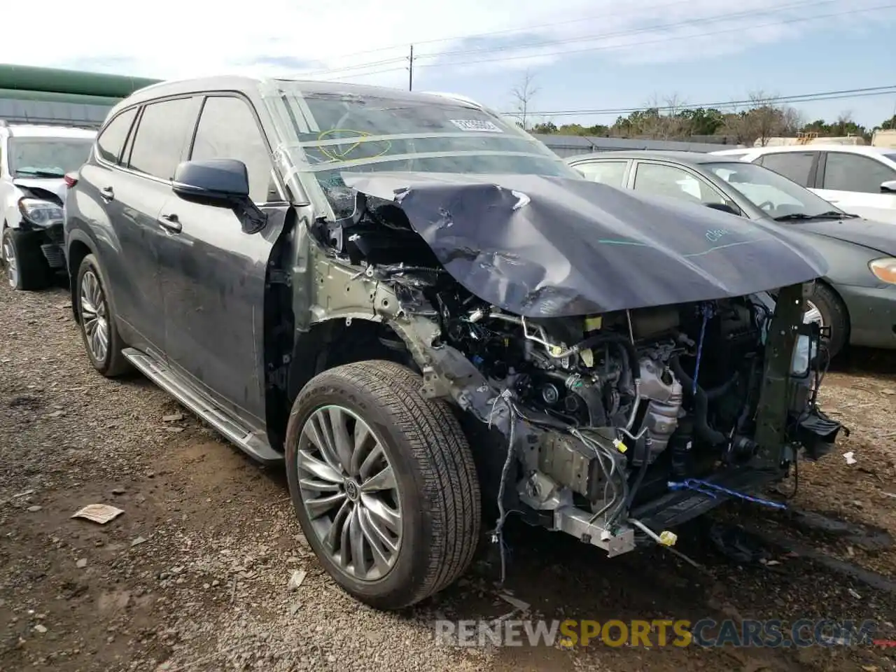 1 Photograph of a damaged car 5TDFZRAH8MS059017 TOYOTA HIGHLANDER 2021