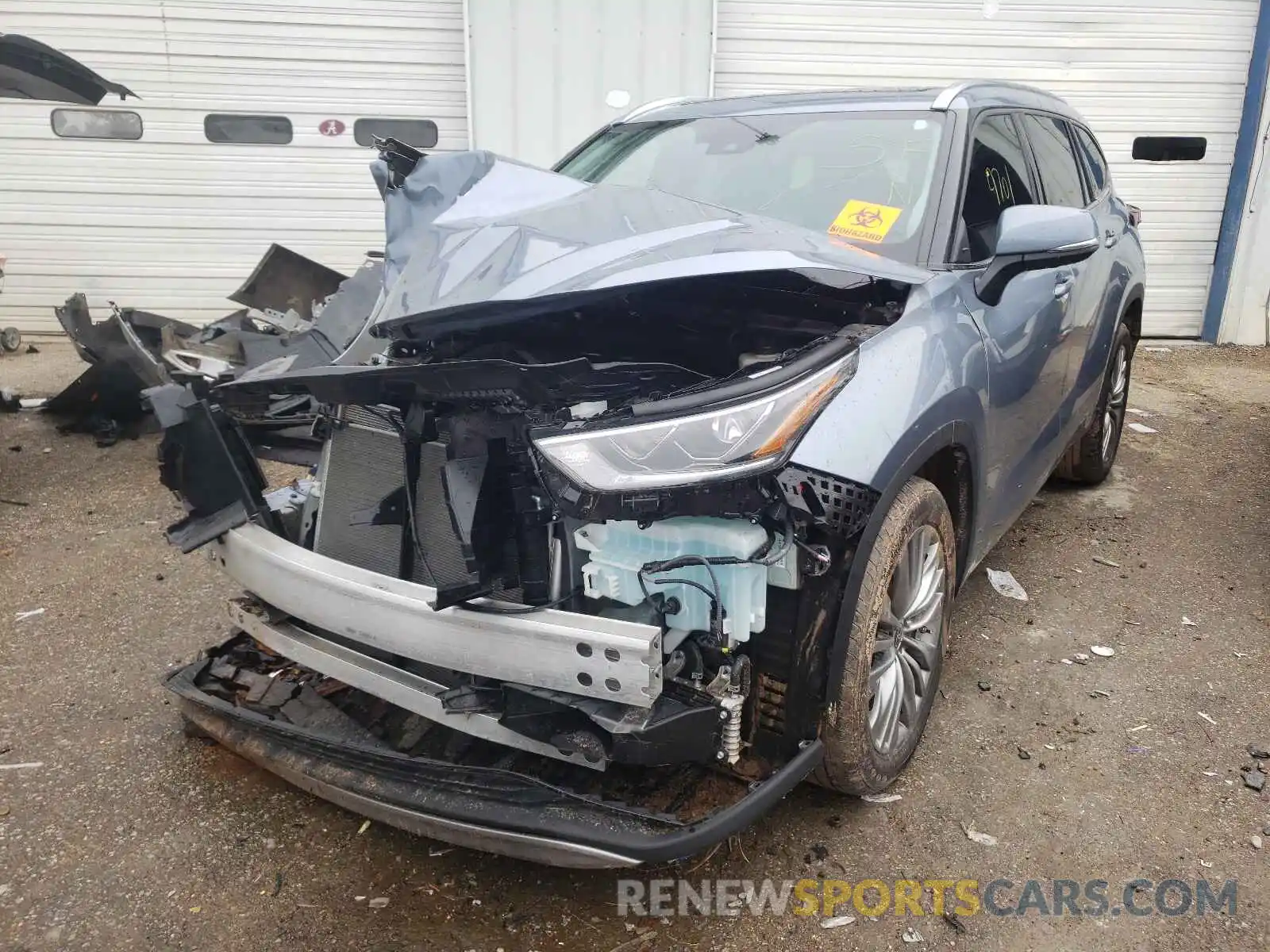 2 Photograph of a damaged car 5TDFZRAH8MS066503 TOYOTA HIGHLANDER 2021