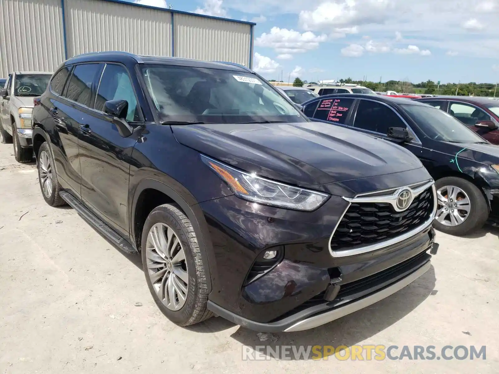 1 Photograph of a damaged car 5TDFZRAH9MS040976 TOYOTA HIGHLANDER 2021