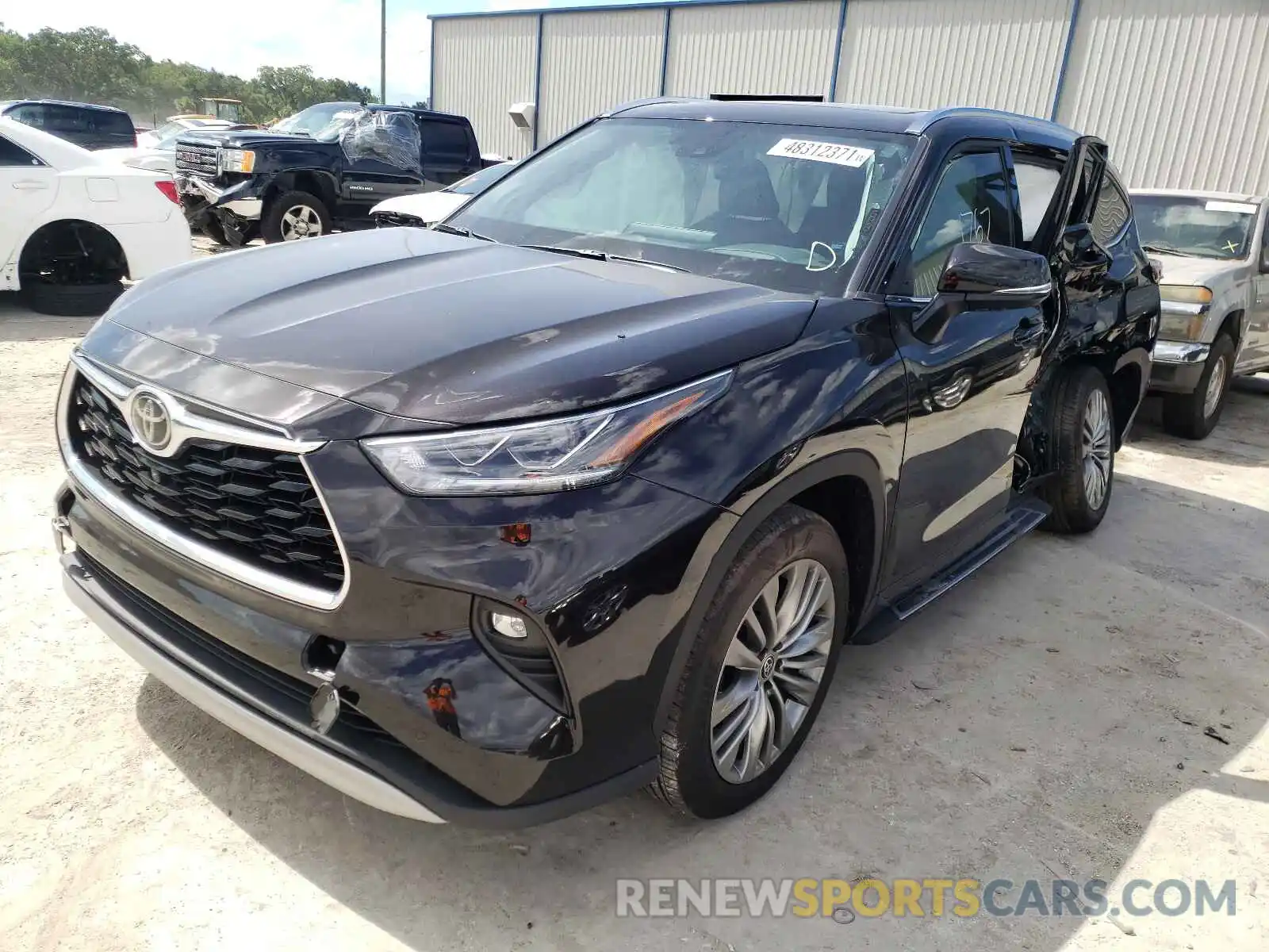 2 Photograph of a damaged car 5TDFZRAH9MS040976 TOYOTA HIGHLANDER 2021