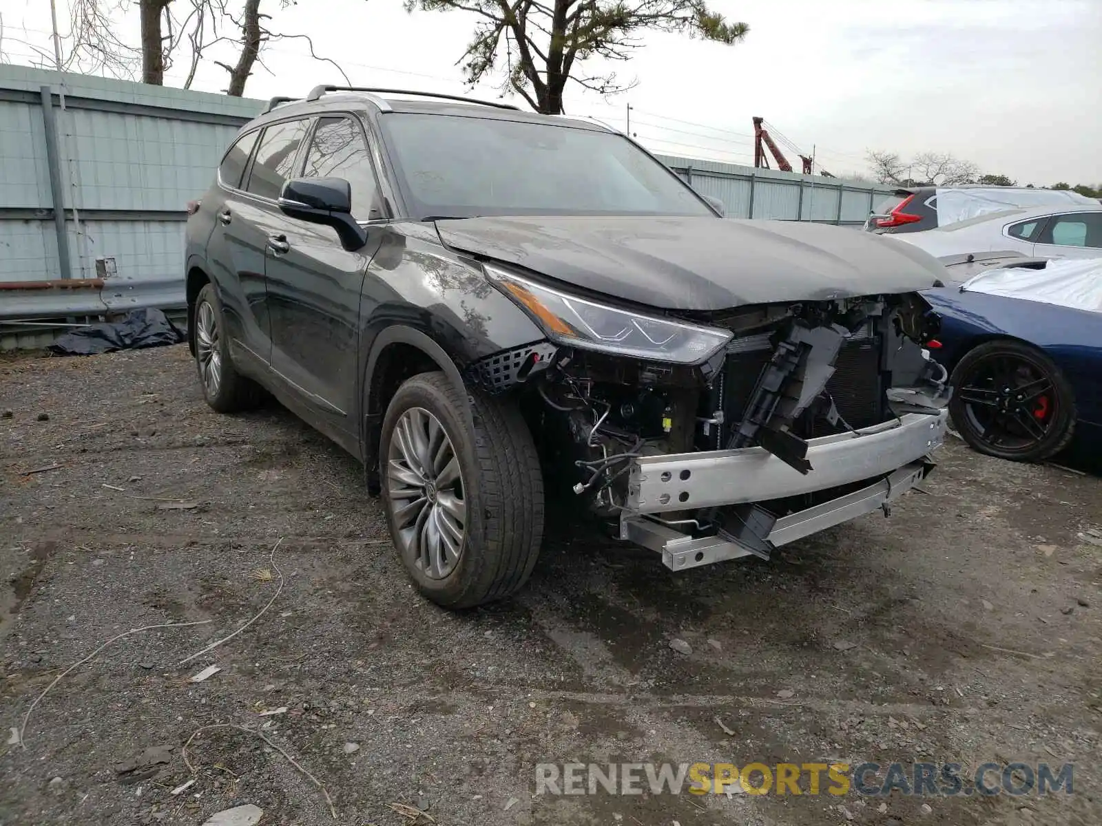 1 Photograph of a damaged car 5TDFZRBH0MS065473 TOYOTA HIGHLANDER 2021