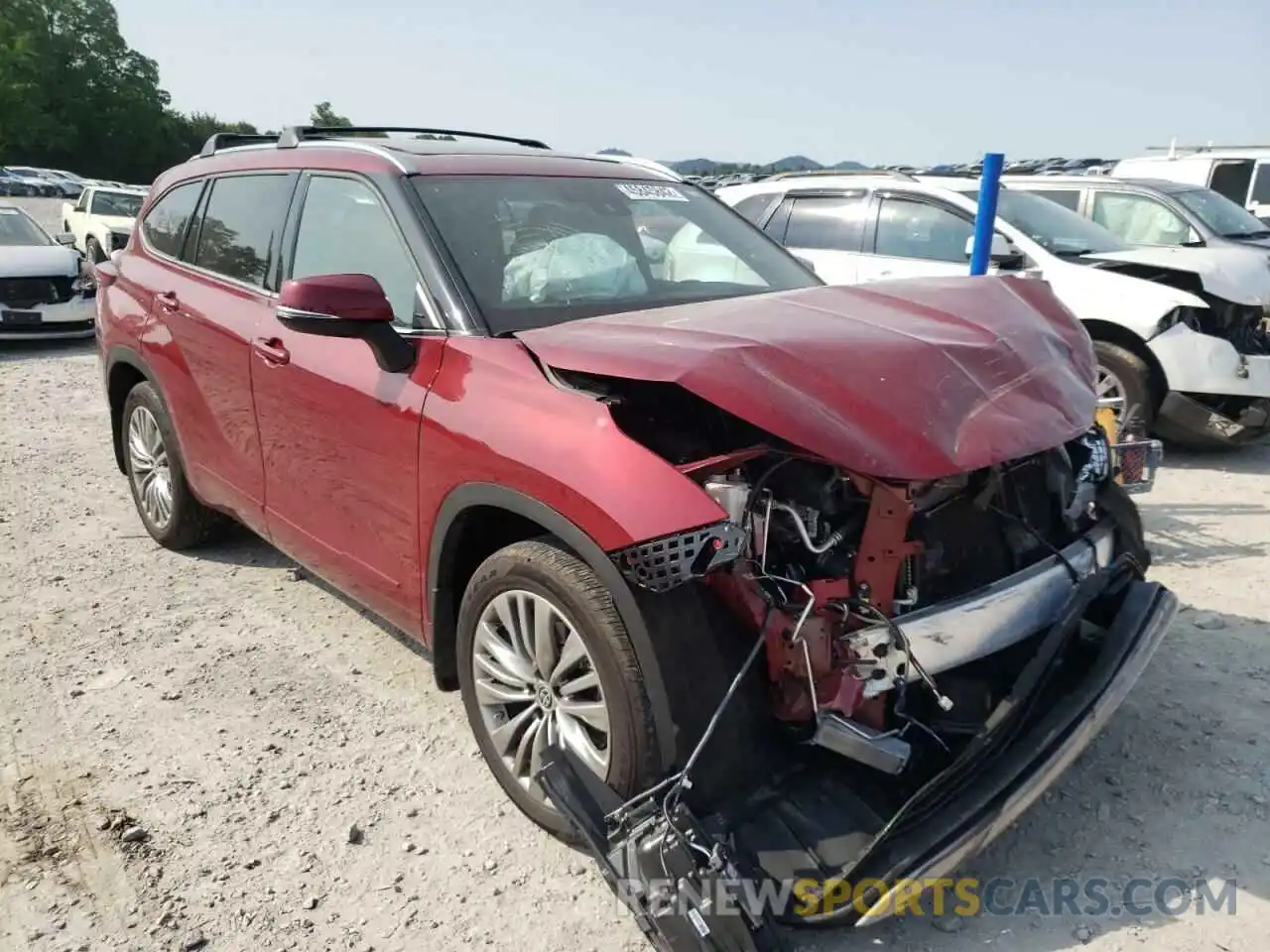 1 Photograph of a damaged car 5TDFZRBH0MS078370 TOYOTA HIGHLANDER 2021