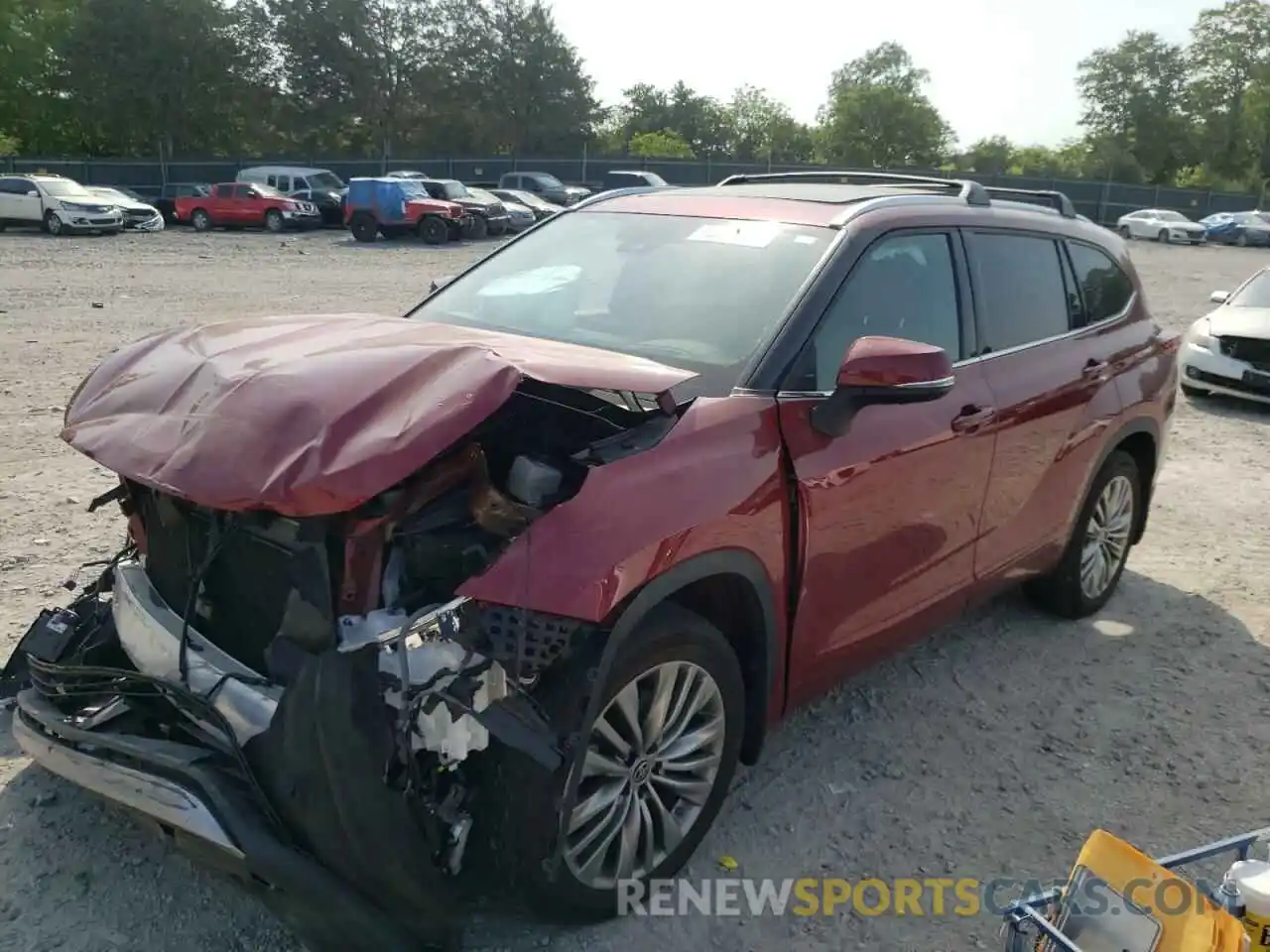 2 Photograph of a damaged car 5TDFZRBH0MS078370 TOYOTA HIGHLANDER 2021