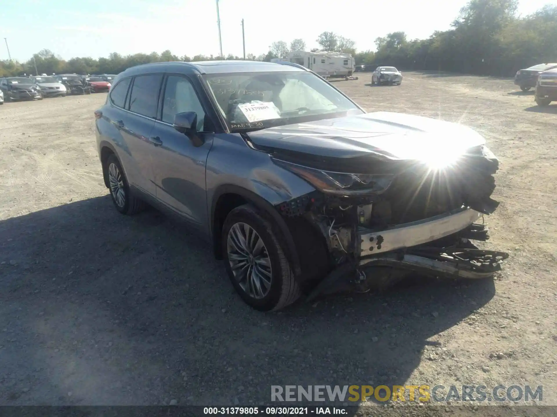 1 Photograph of a damaged car 5TDFZRBH0MS097484 TOYOTA HIGHLANDER 2021