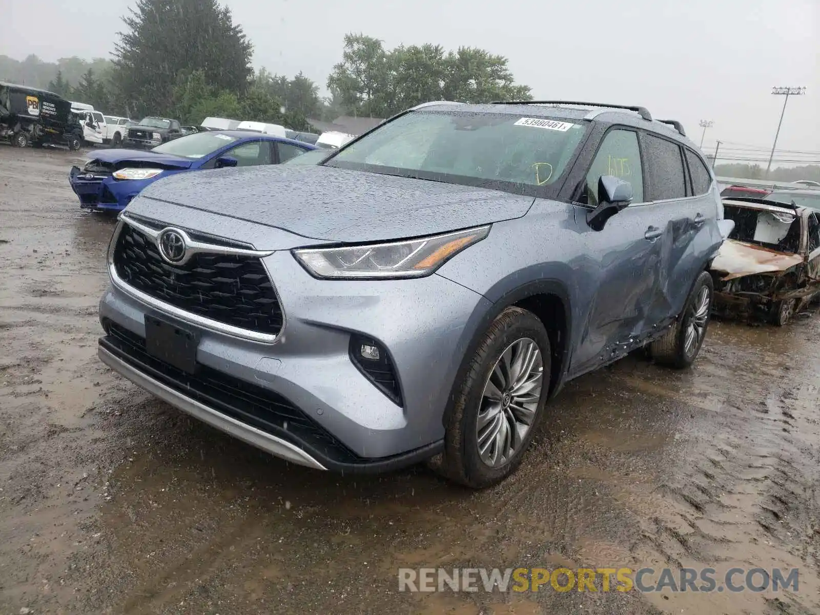 2 Photograph of a damaged car 5TDFZRBH0MS104692 TOYOTA HIGHLANDER 2021