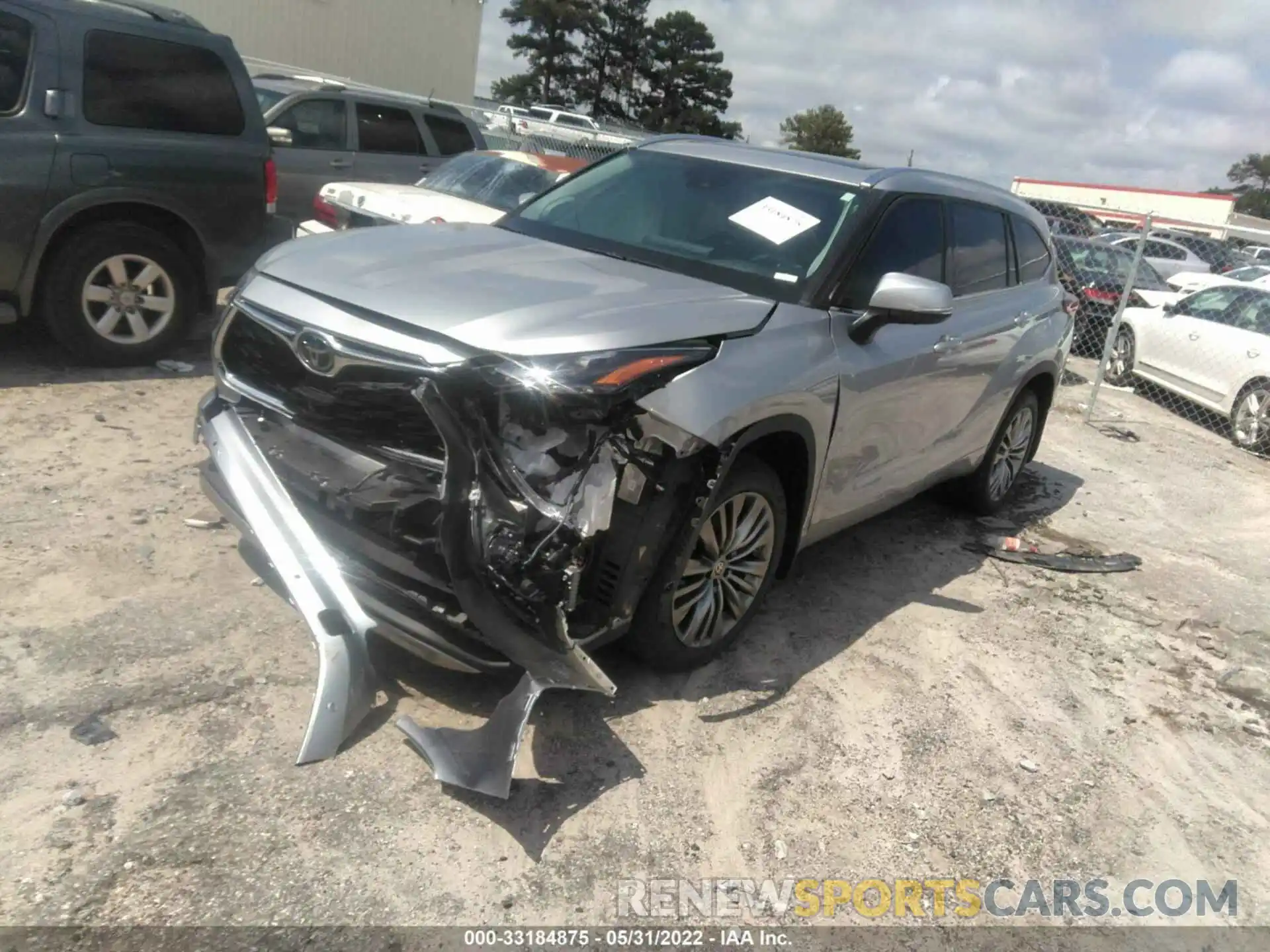 2 Photograph of a damaged car 5TDFZRBH0MS115837 TOYOTA HIGHLANDER 2021